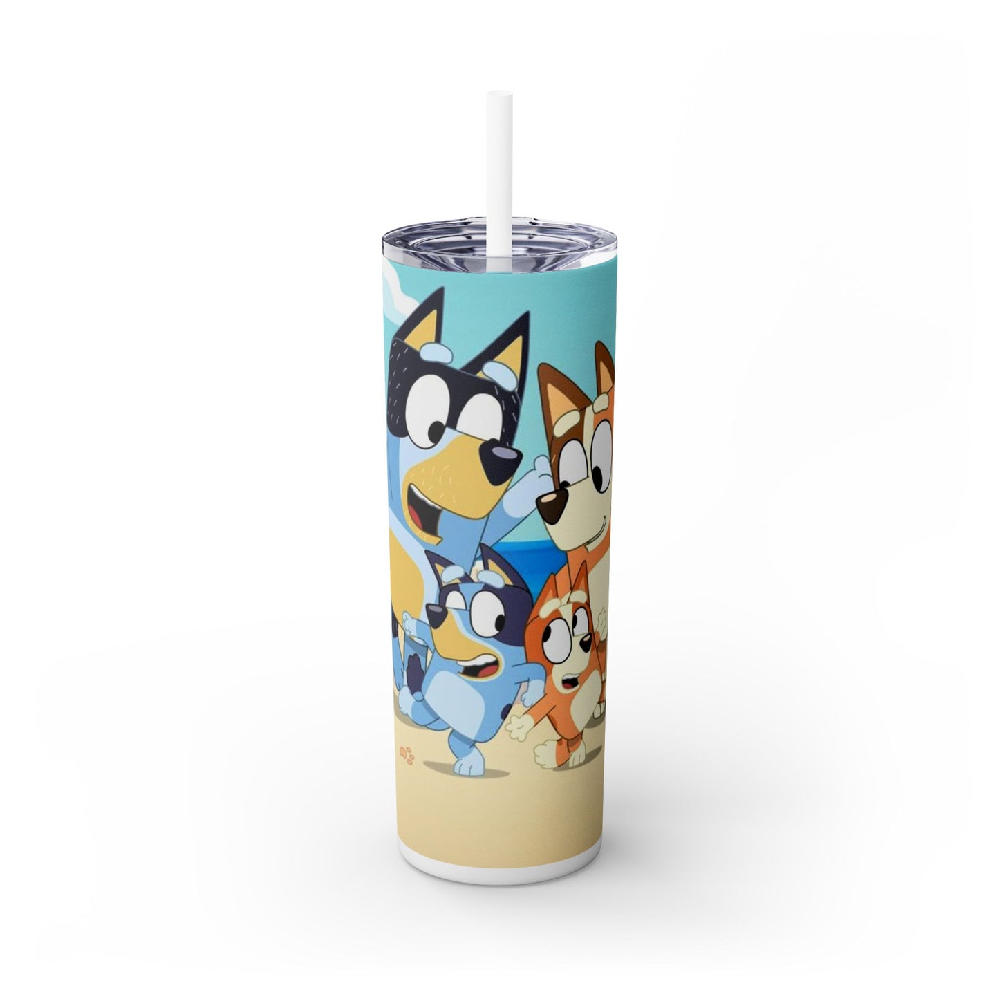 Bluey Beach Day Skinny Tumbler โ 20 oz