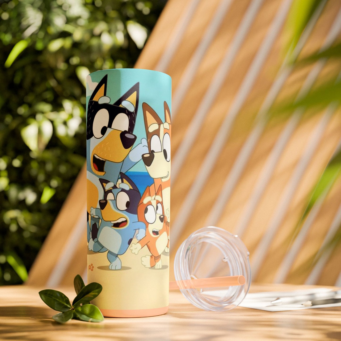 Bluey Beach Day Skinny Tumbler โ 20 oz