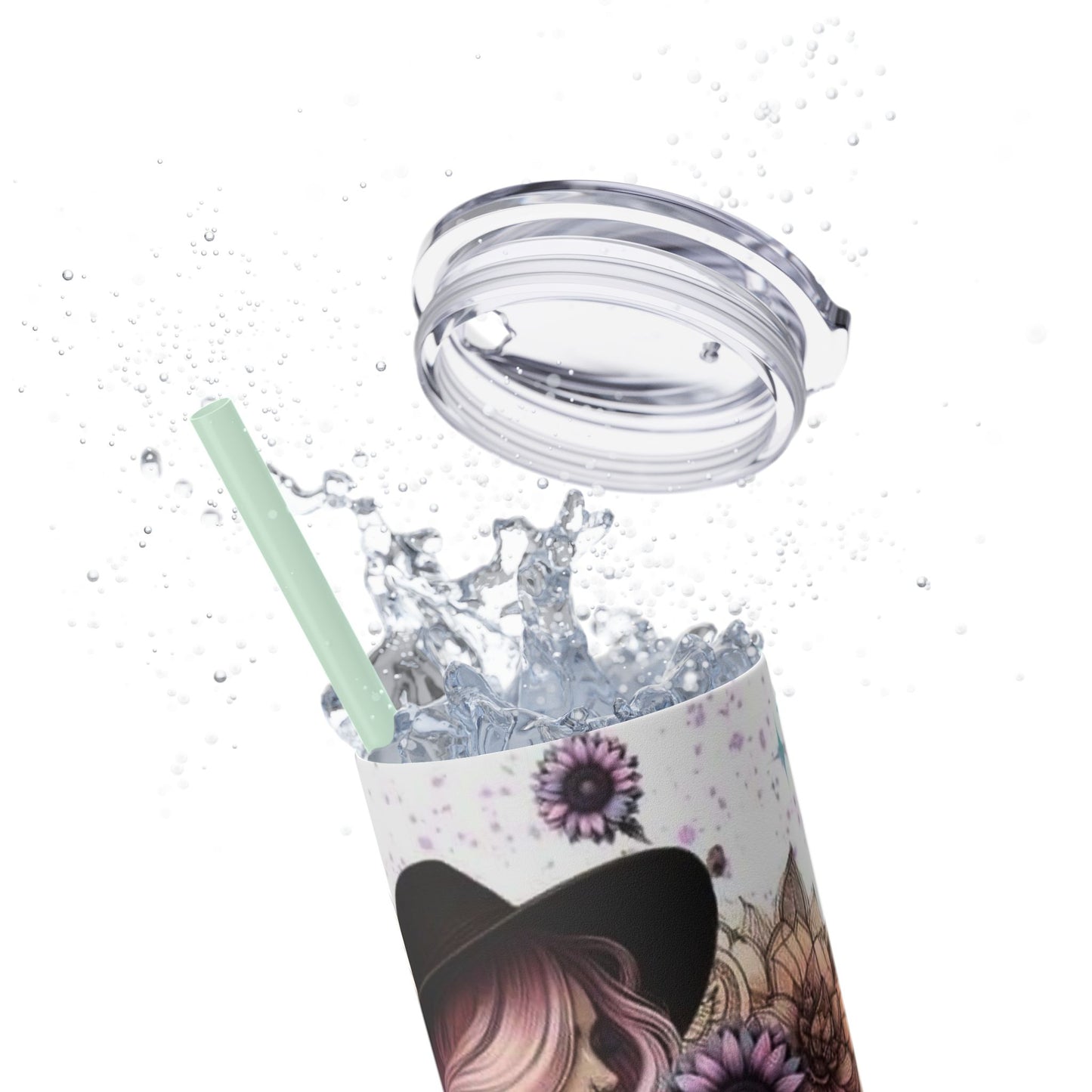 She Overcame Inspirational Skinny Tumbler