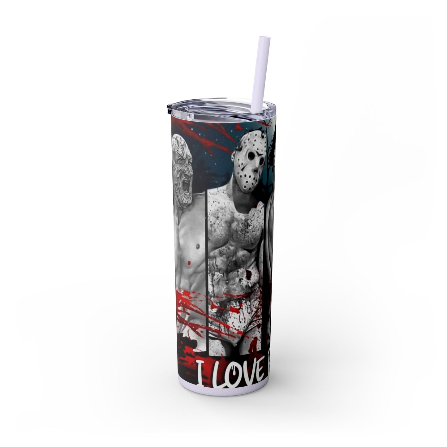 I Love Bad Boys Skinny Tumbler