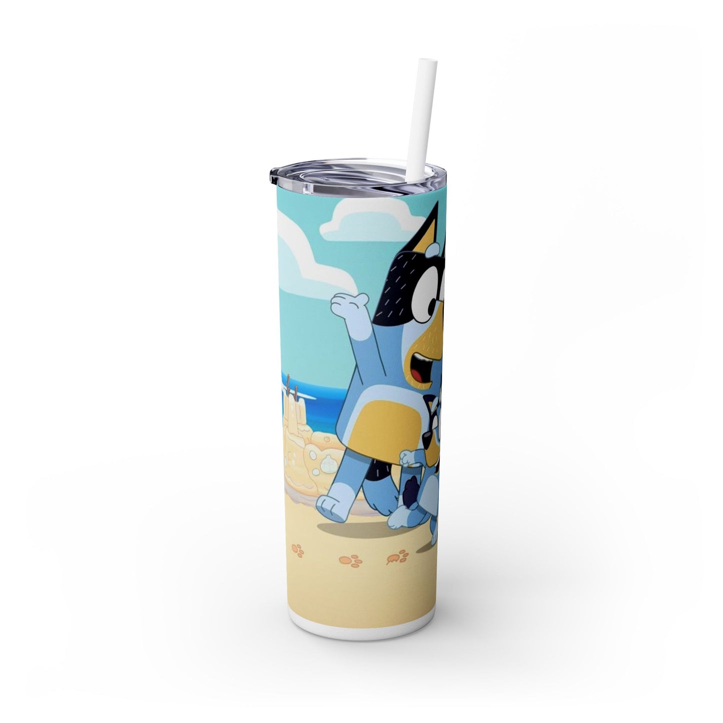 Bluey Beach Day Skinny Tumbler โ 20 oz