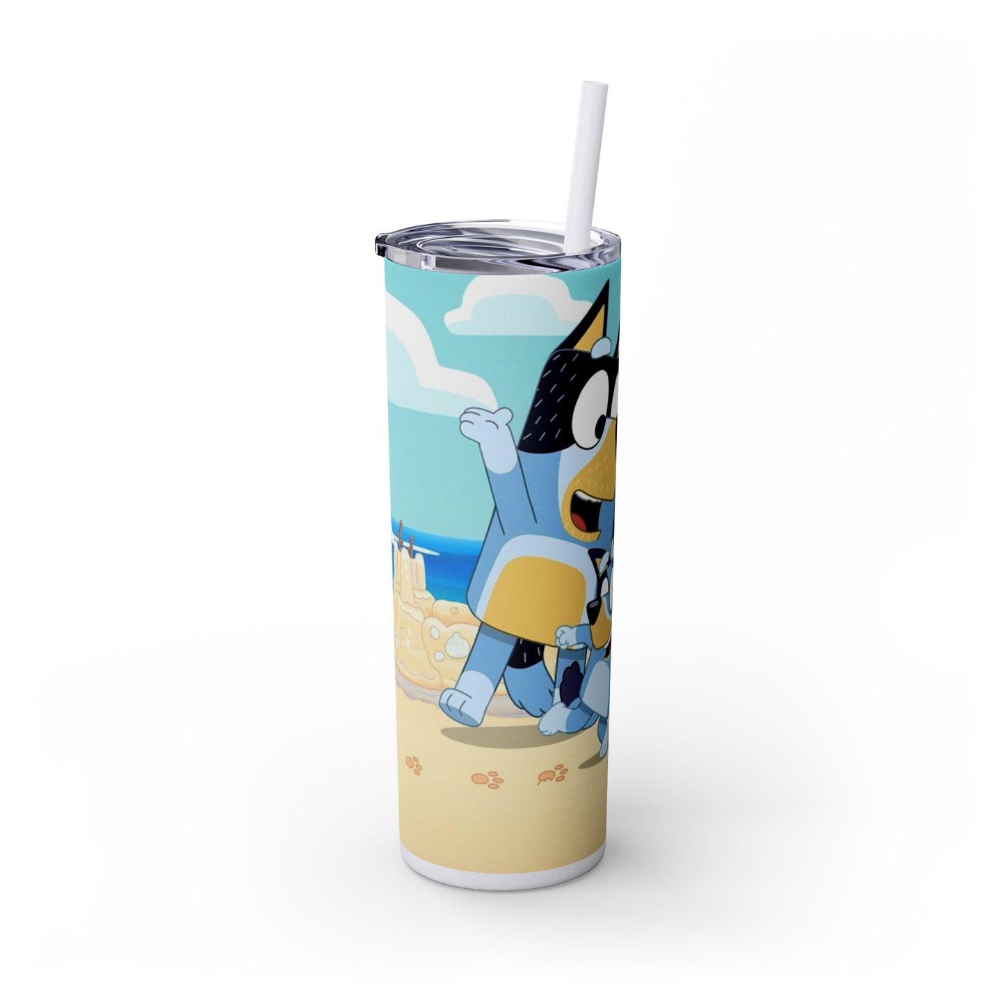 Bluey Beach Day Skinny Tumbler โ 20 oz