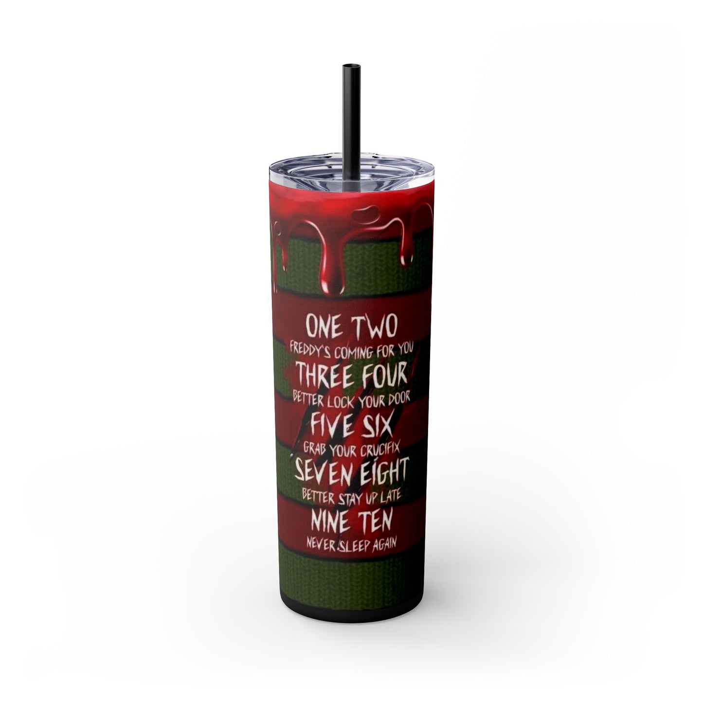 🔥 Freddy Krueger Skinny Tumbler – A Nightmare You’ll Love 🔥 - House of O & A