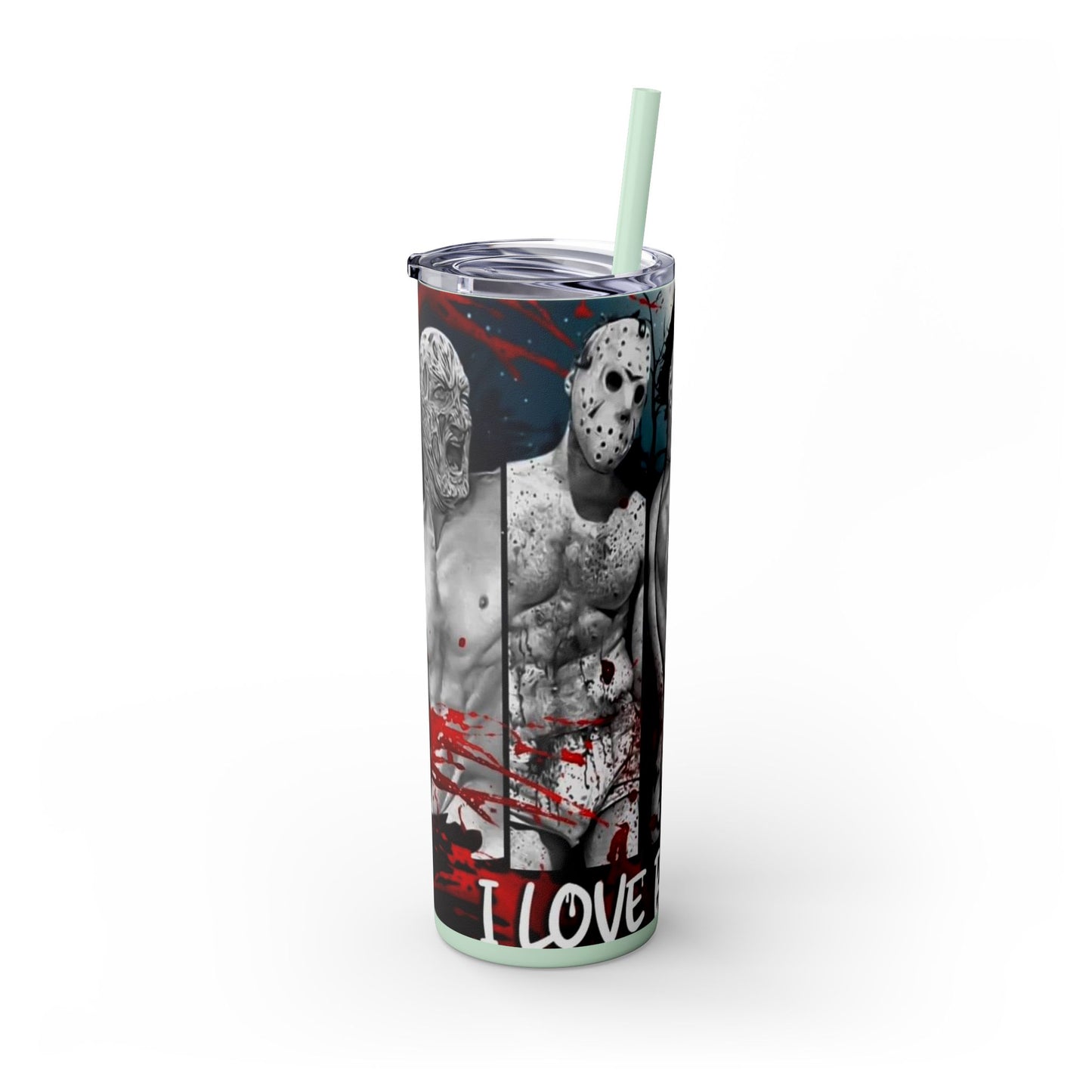 I Love Bad Boys Skinny Tumbler