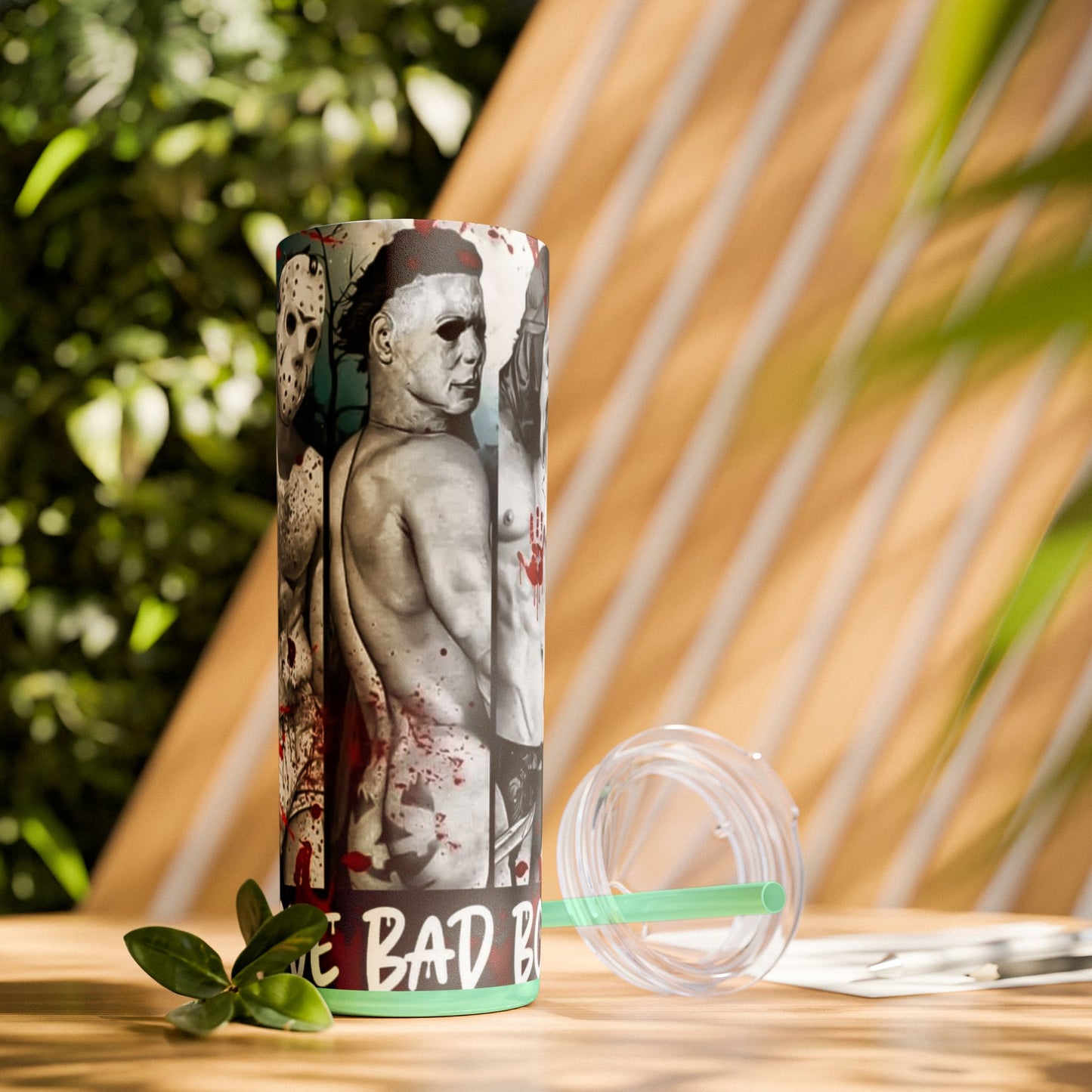 I Love Bad Boys Skinny Tumbler