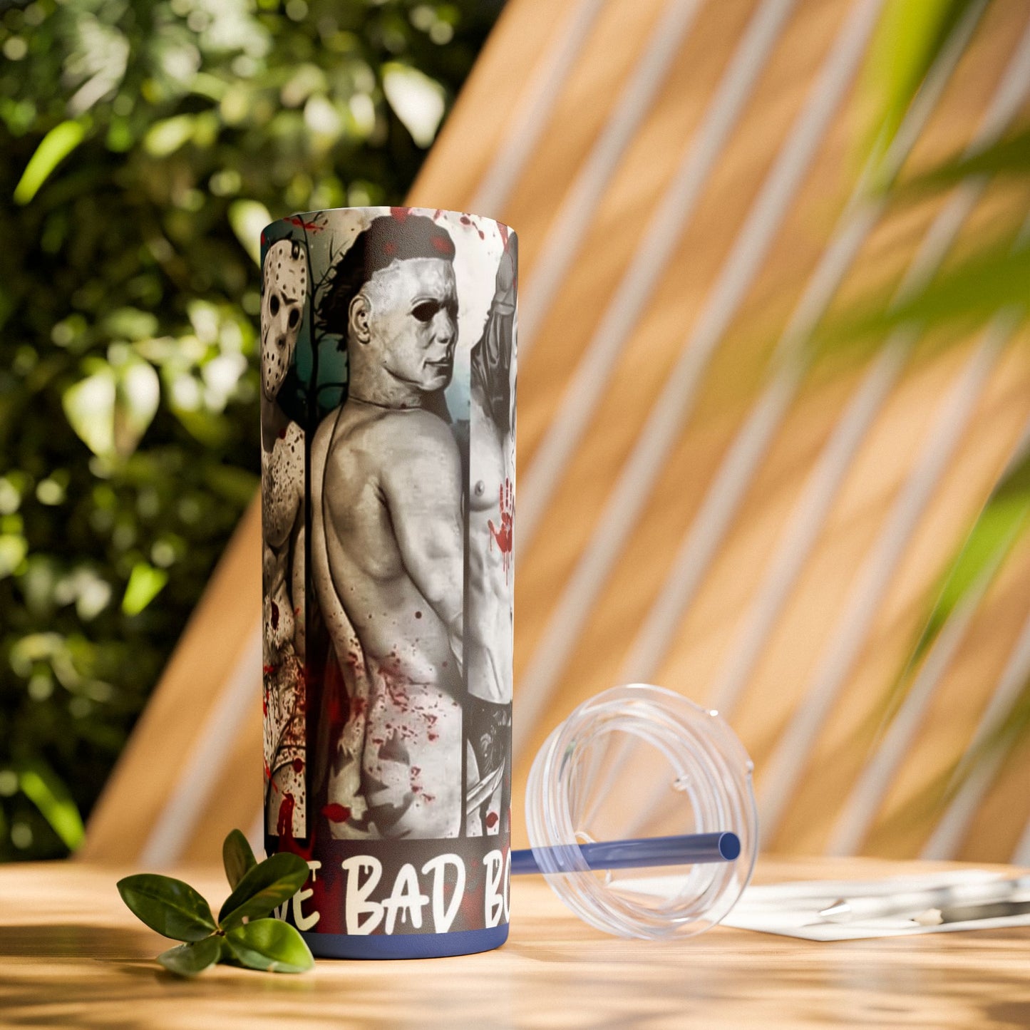 I Love Bad Boys Skinny Tumbler