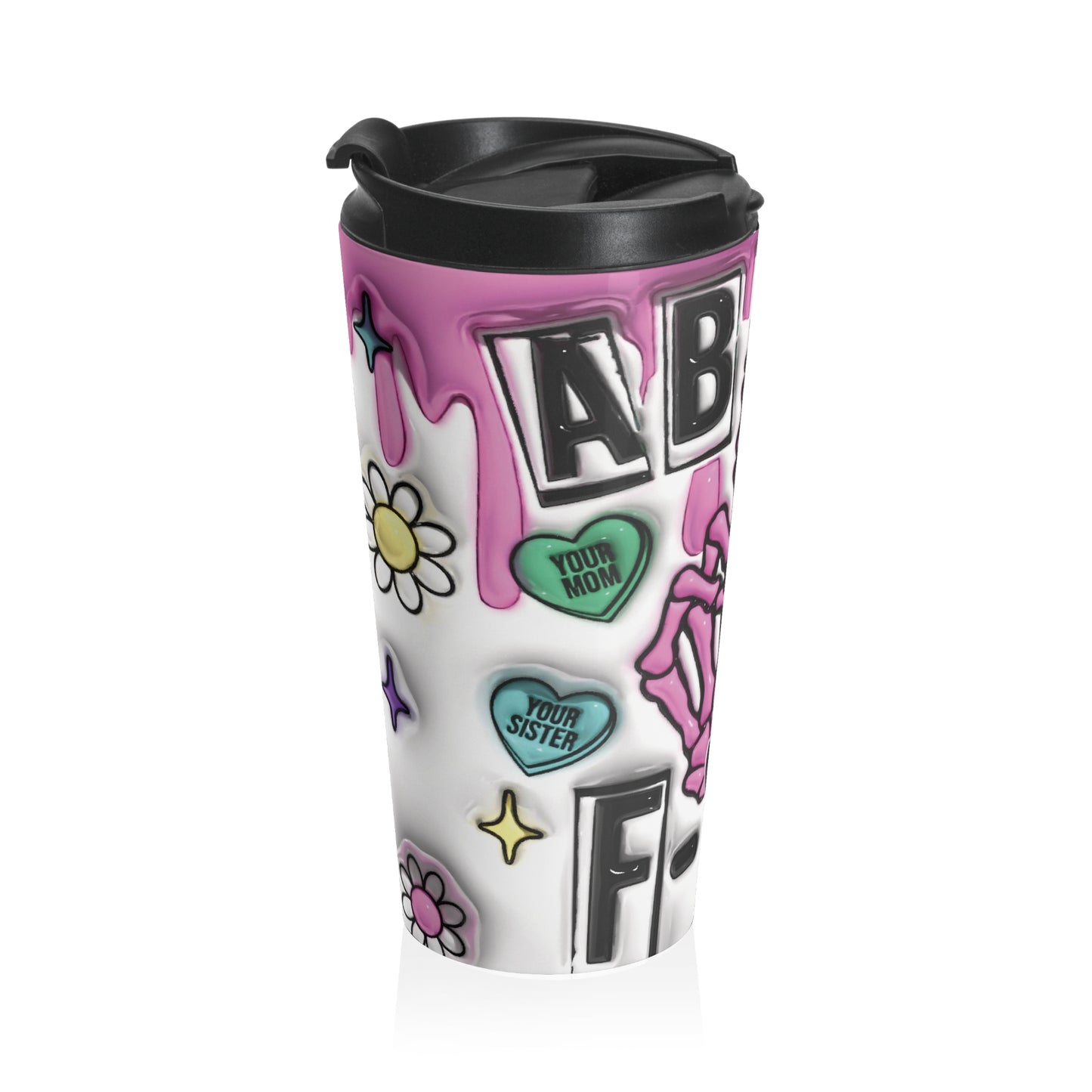 A B C D E F - You - Stainless Steel Travel Mug