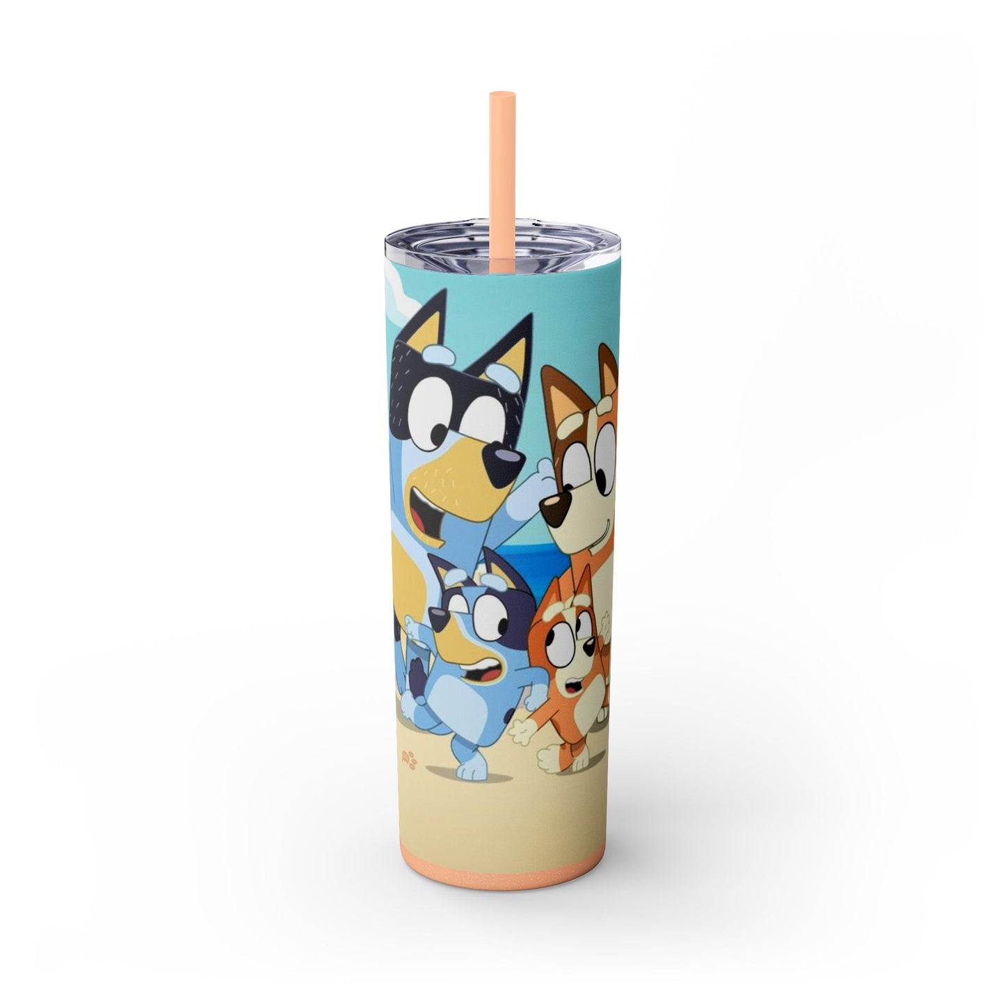 Bluey Beach Day Skinny Tumbler โ 20 oz