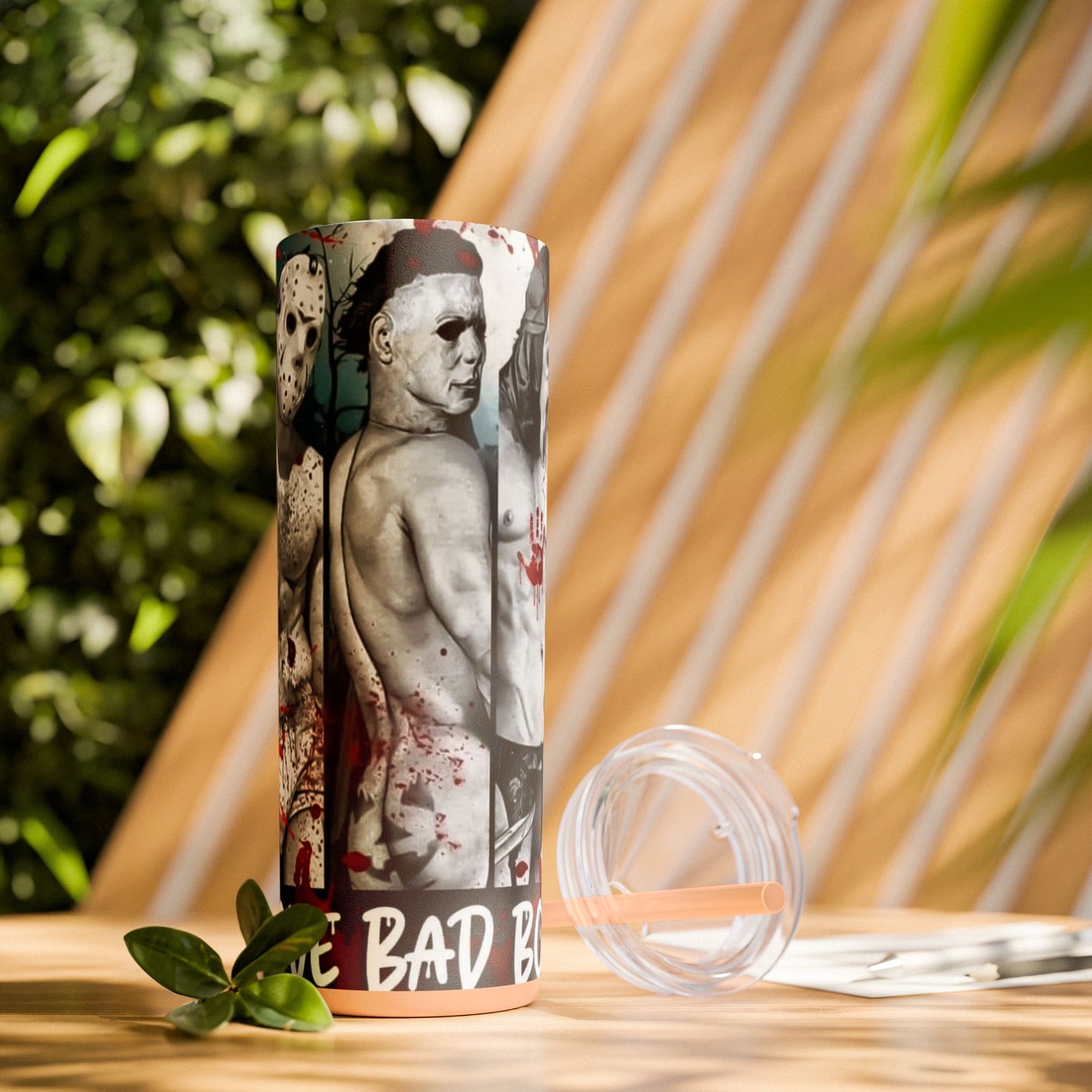 I Love Bad Boys Skinny Tumbler