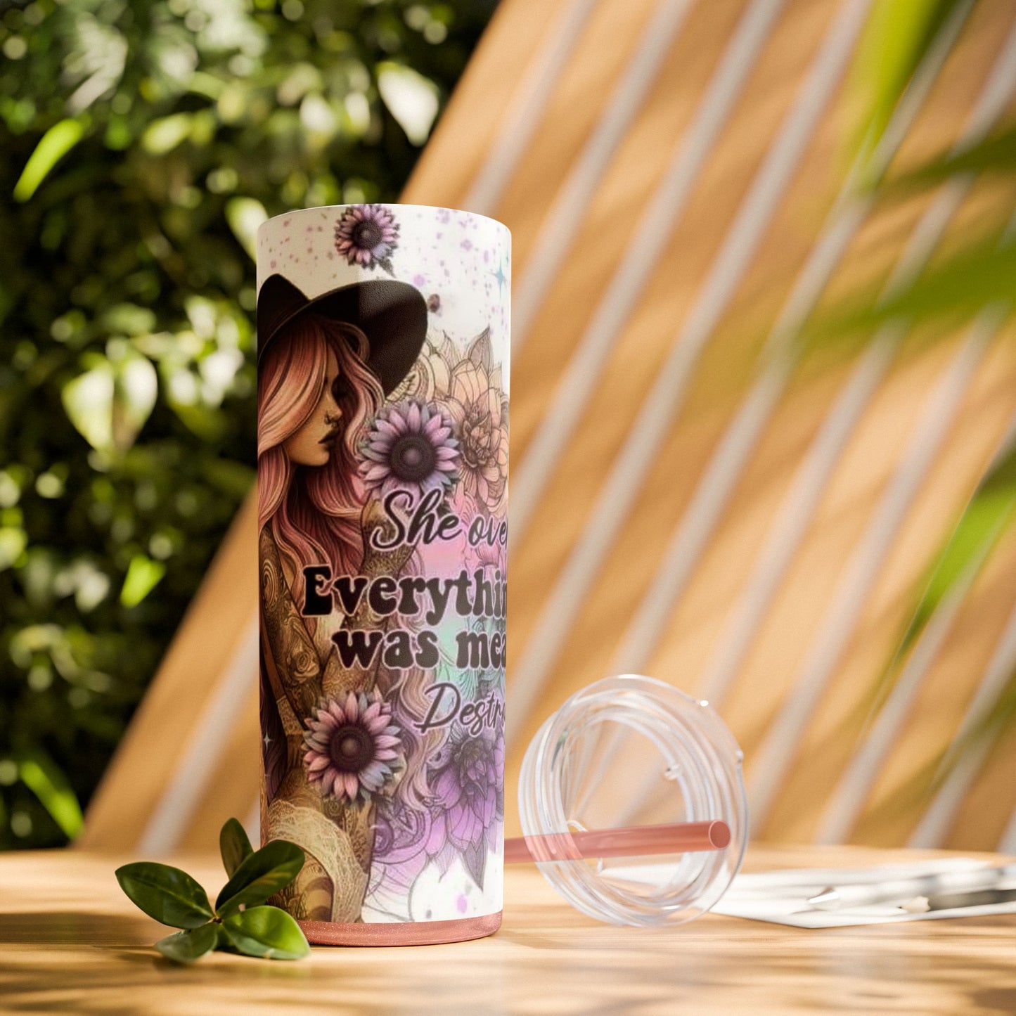 She Overcame Inspirational Skinny Tumbler - House of O & A