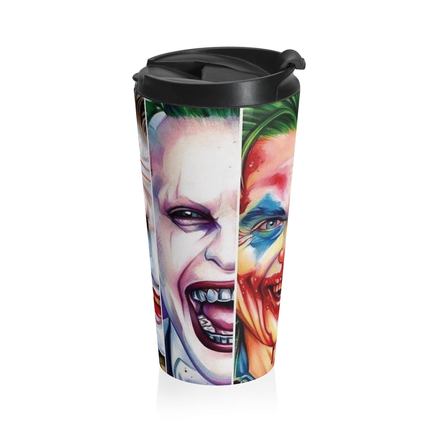 Faces of the Joker - Stainless Steel Travel Mug