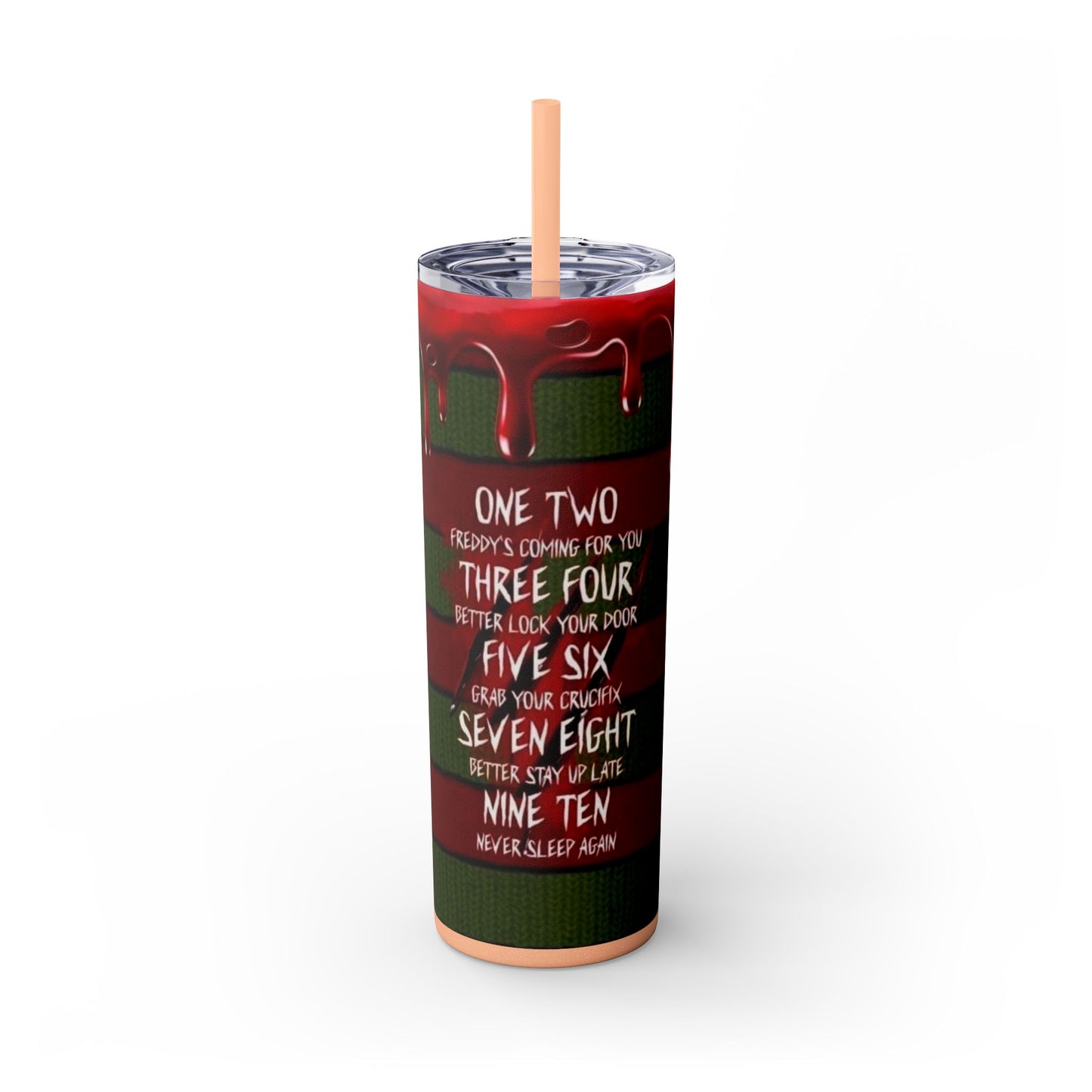 🔥 Freddy Krueger Skinny Tumbler – A Nightmare You’ll Love 🔥 - House of O & A