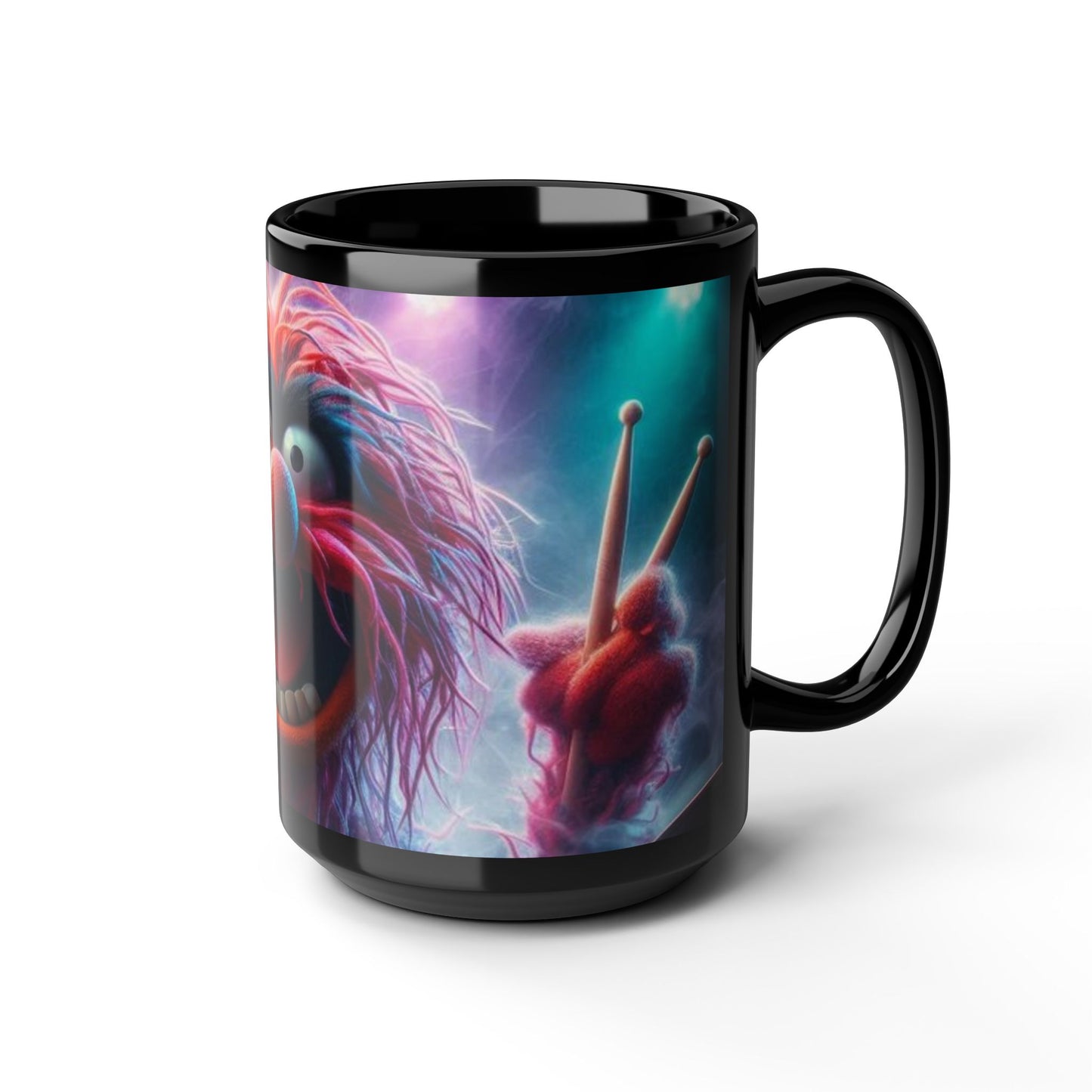 Muppet-Inspired Bright Animal Black Coffee Mug — 11oz & 15oz