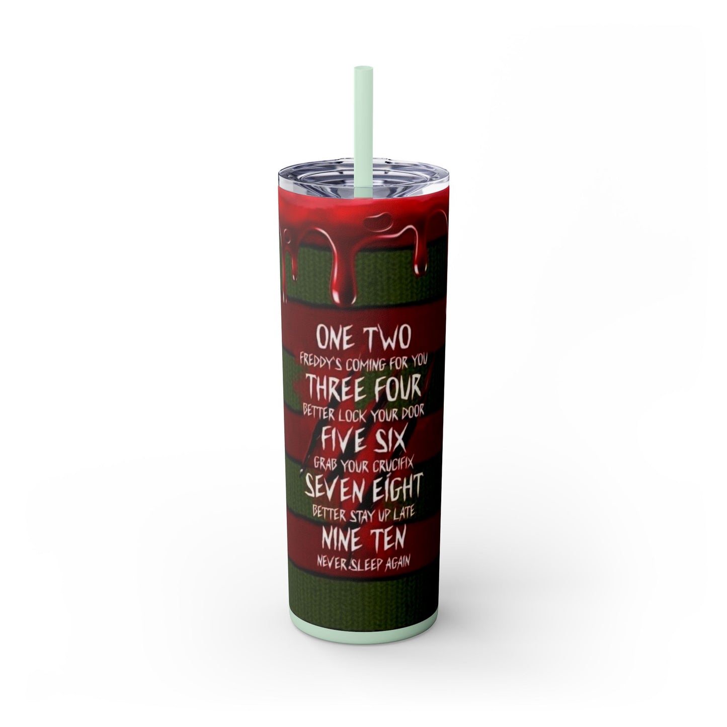 🔥 Freddy Krueger Skinny Tumbler – A Nightmare You’ll Love 🔥 - House of O & A