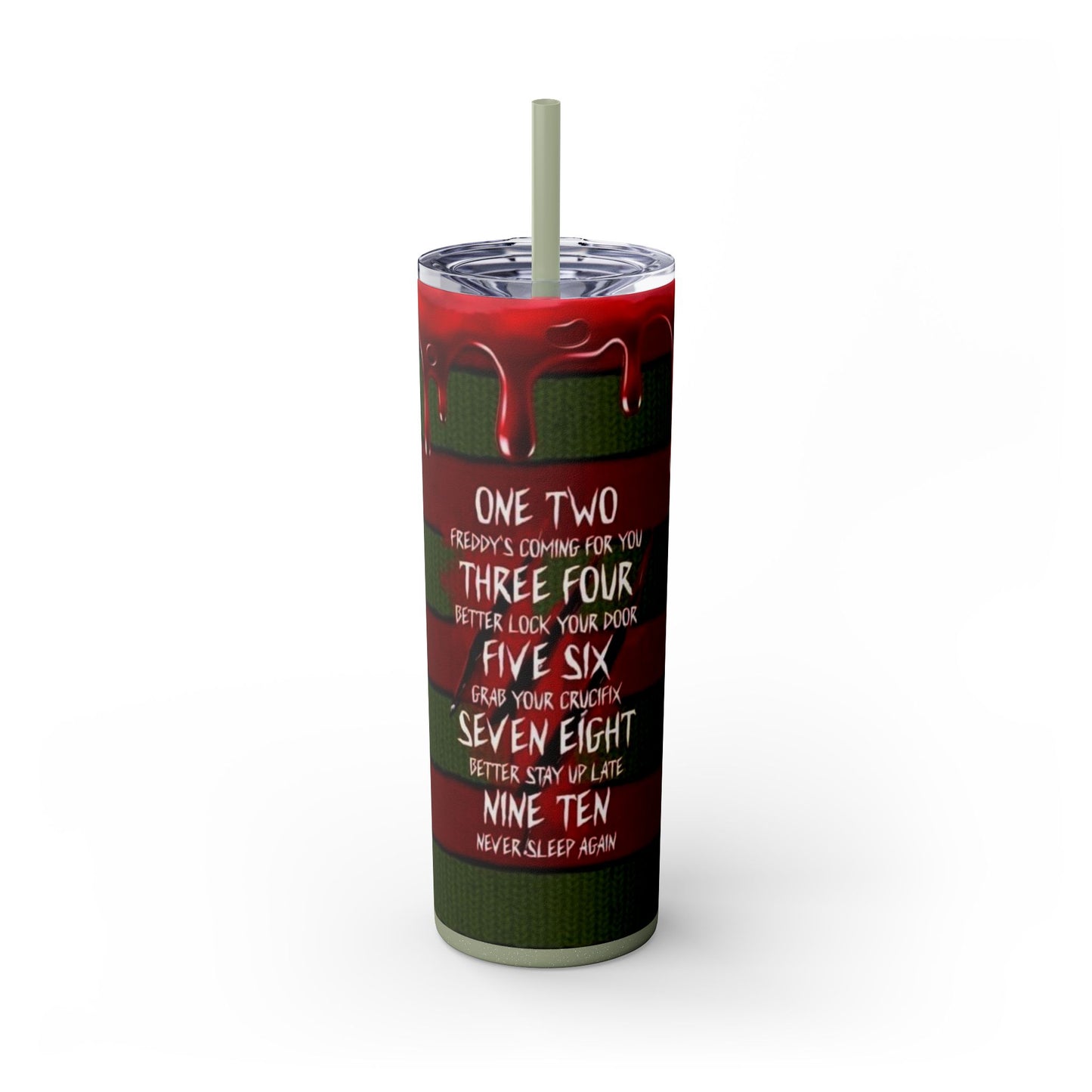 🔥 Freddy Krueger Skinny Tumbler – A Nightmare You’ll Love 🔥 - House of O & A