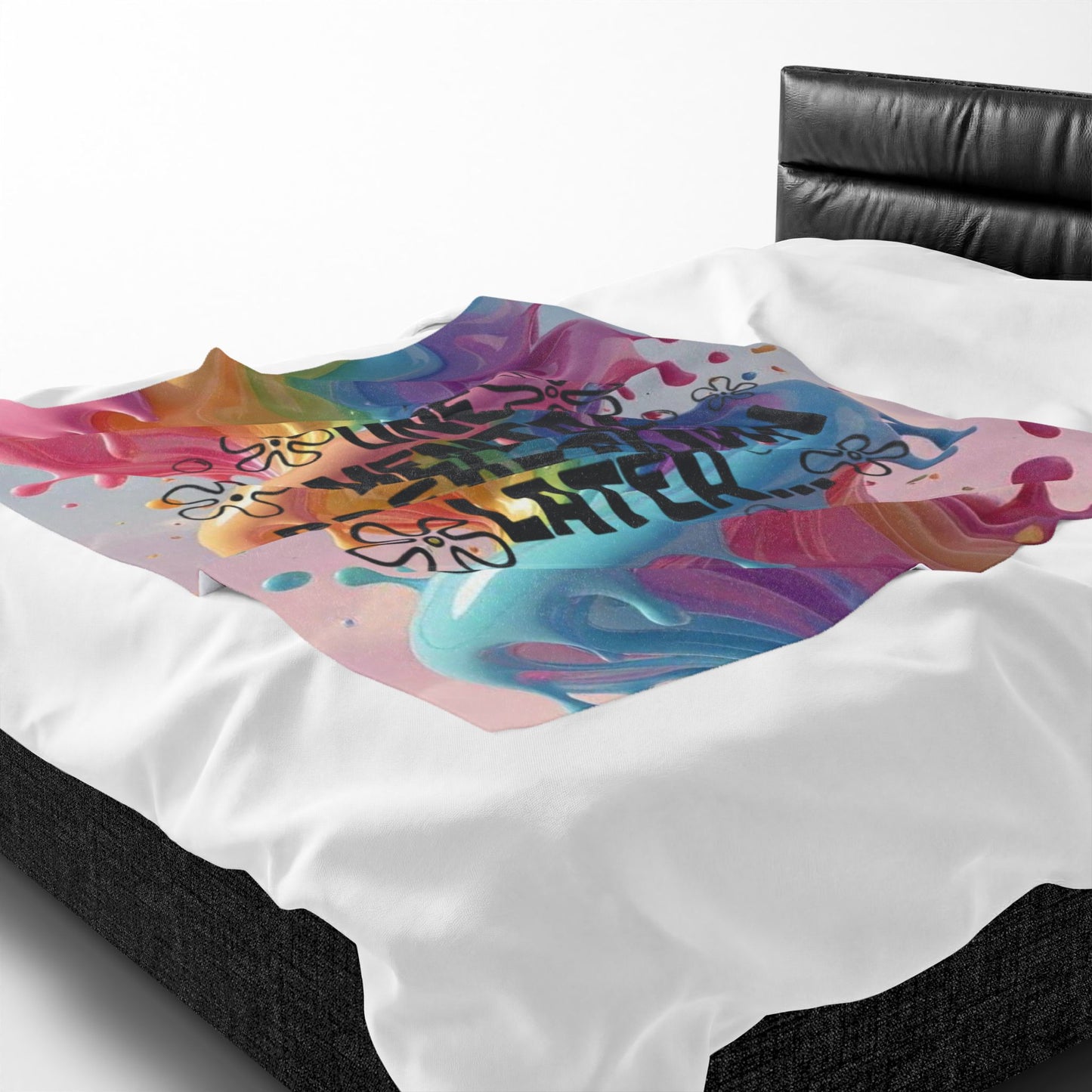 Velveteen Plush Blanket — "One Mental Breakdown Later" Cozy Throw