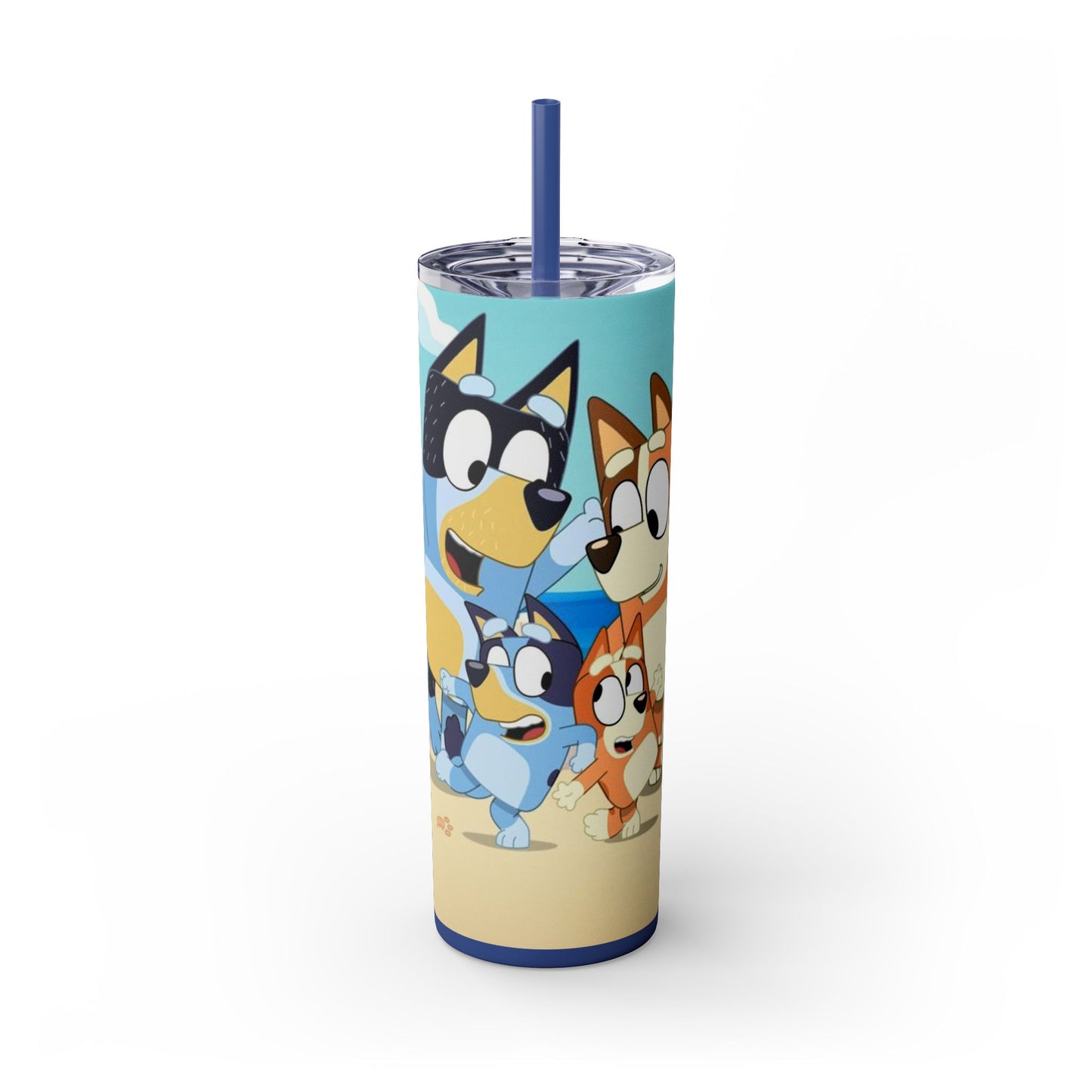 Bluey Beach Day Skinny Tumbler โ 20 oz