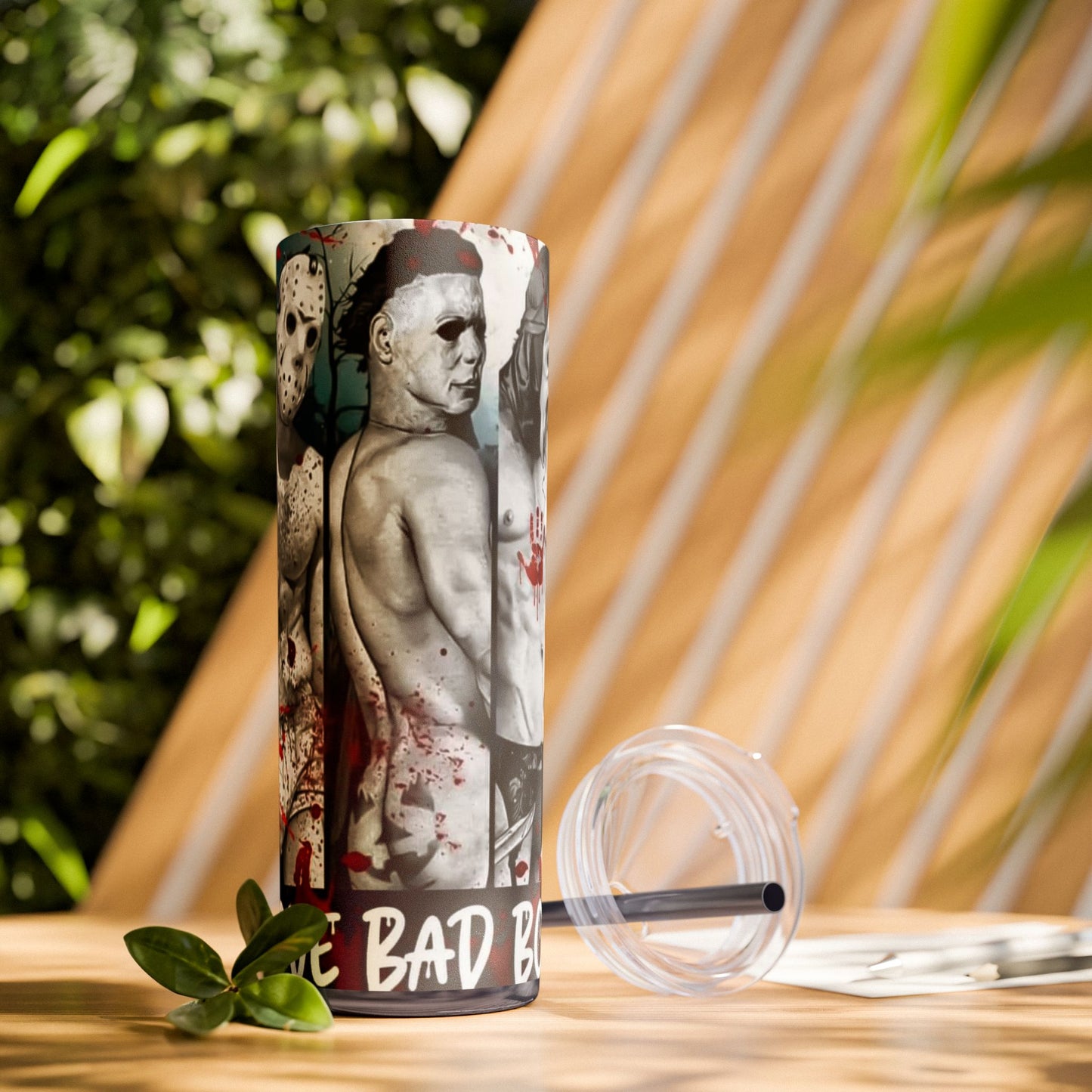 I Love Bad Boys Skinny Tumbler