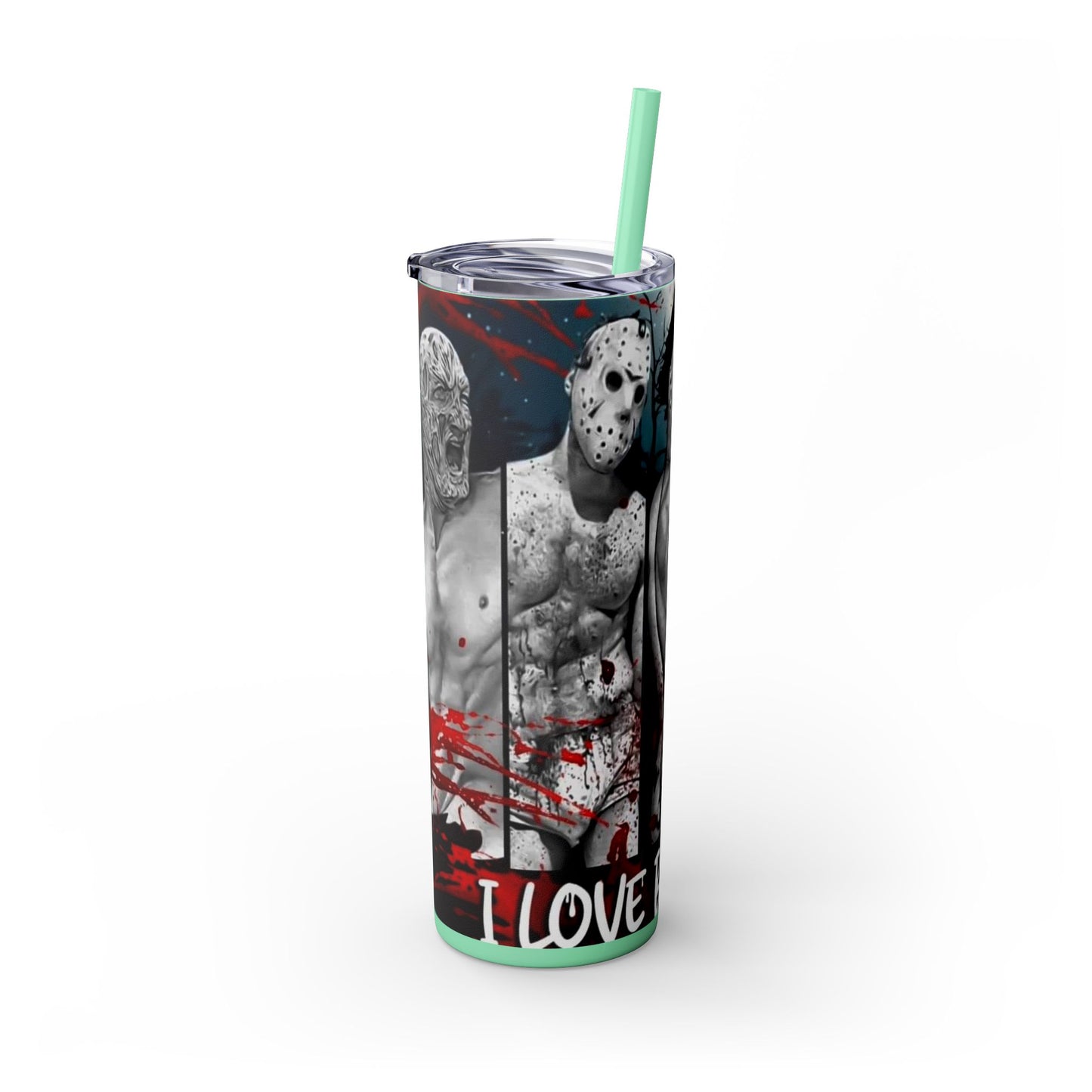 I Love Bad Boys Skinny Tumbler