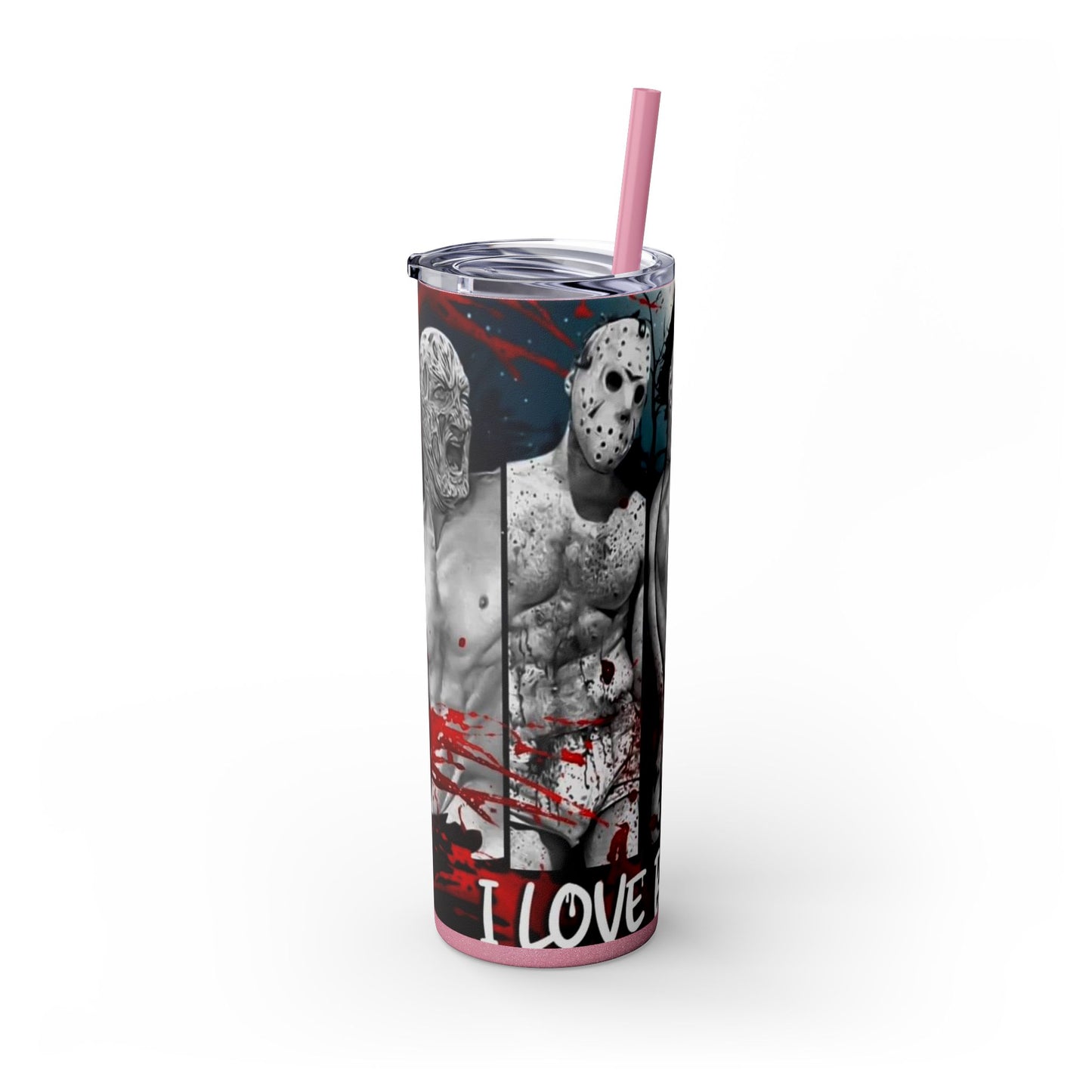 I Love Bad Boys Skinny Tumbler