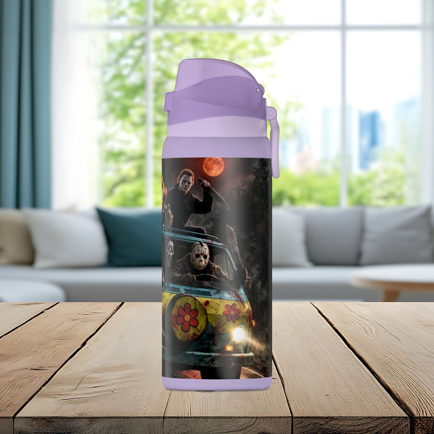 Nightmare Road Trip 32oz Insulated Water Bottle – Horror Legends Edition