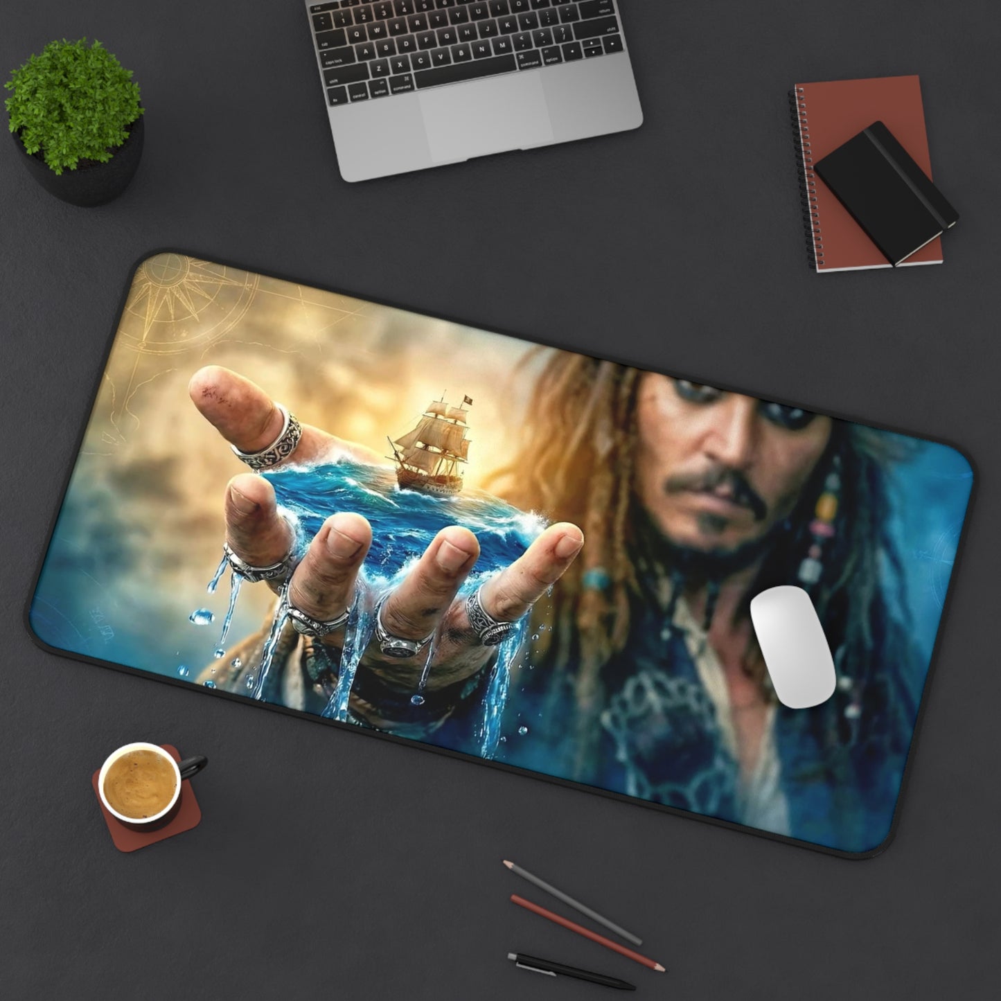 Captain’s Curse XL Desk Mat – Ocean’s Edge Gaming & Workspace Pad