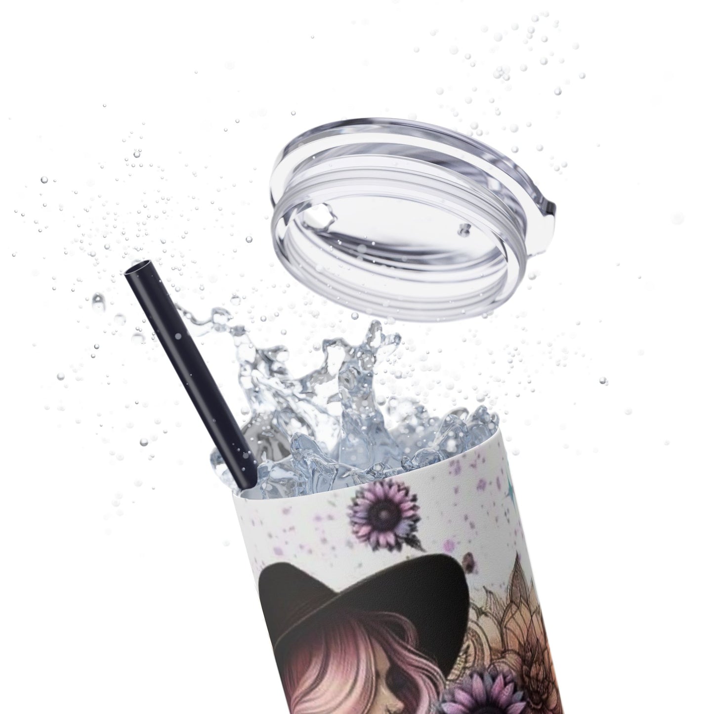 She Overcame Inspirational Skinny Tumbler