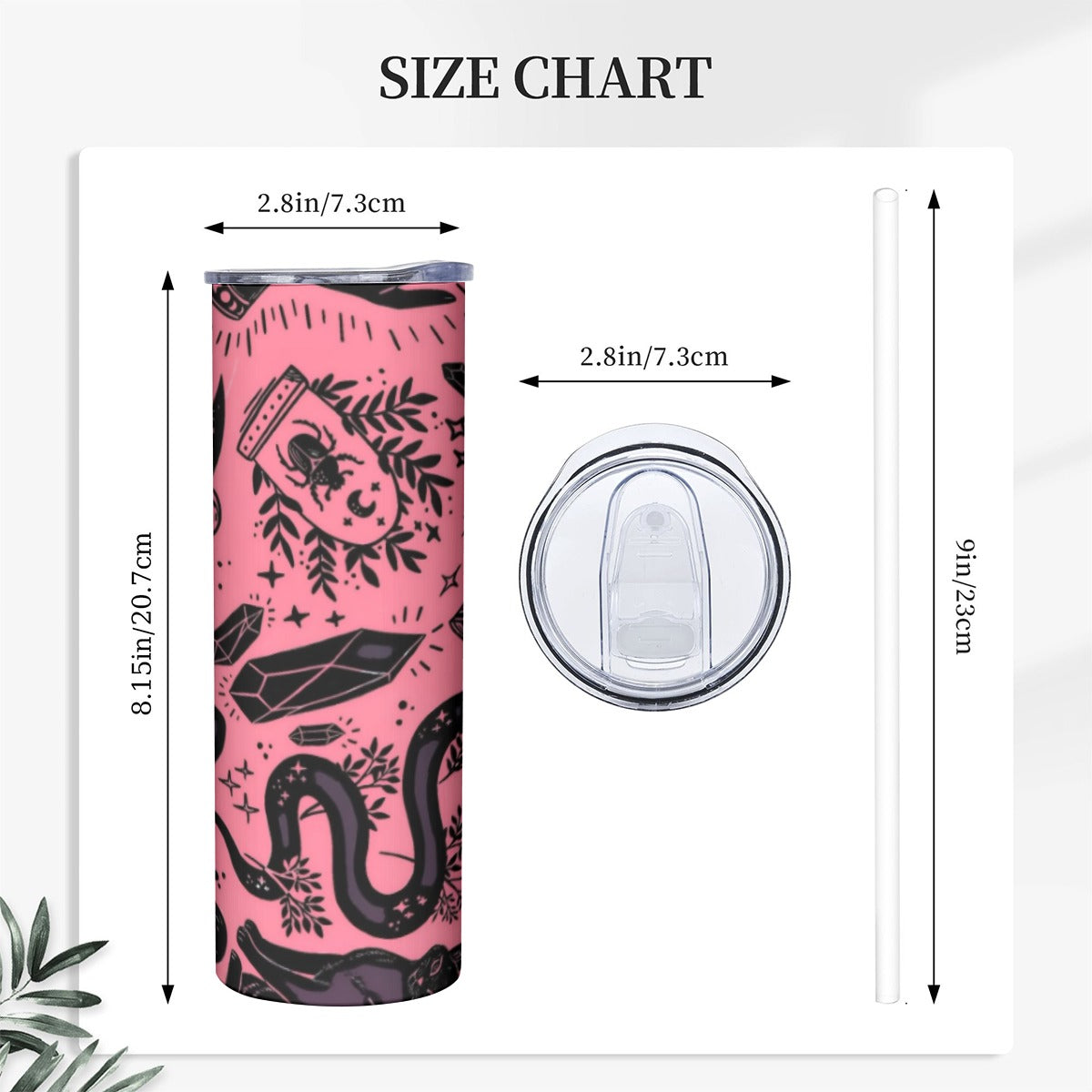 Midnight Rituals Tumbler – Pink Occult Edition