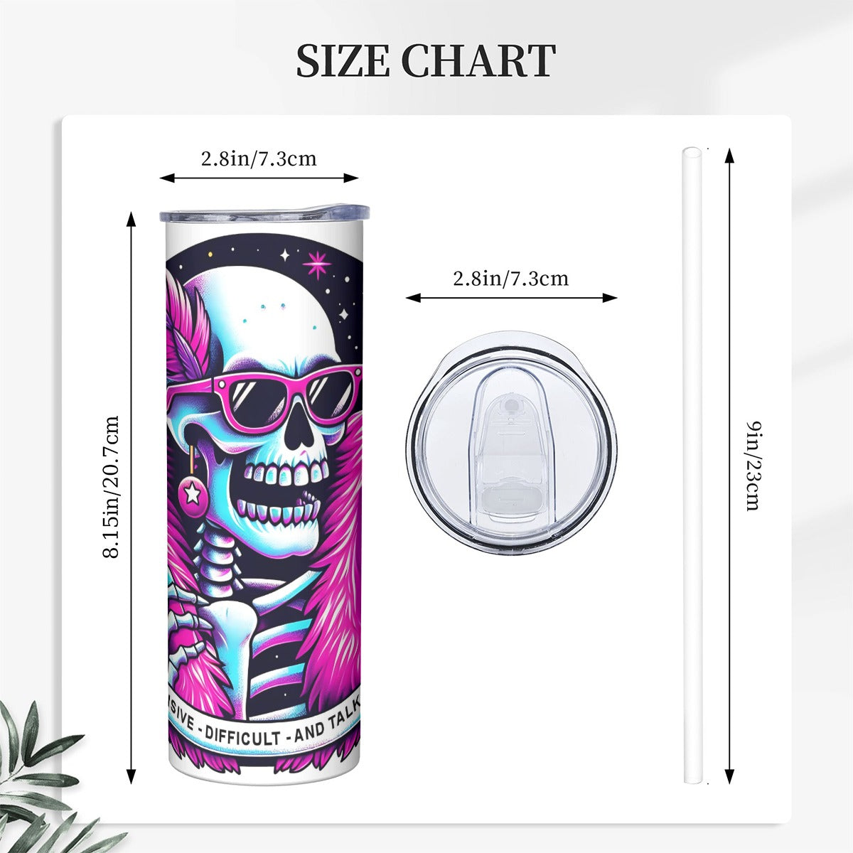 Neon Afterlife – 20oz Attitude Slim Tumbler