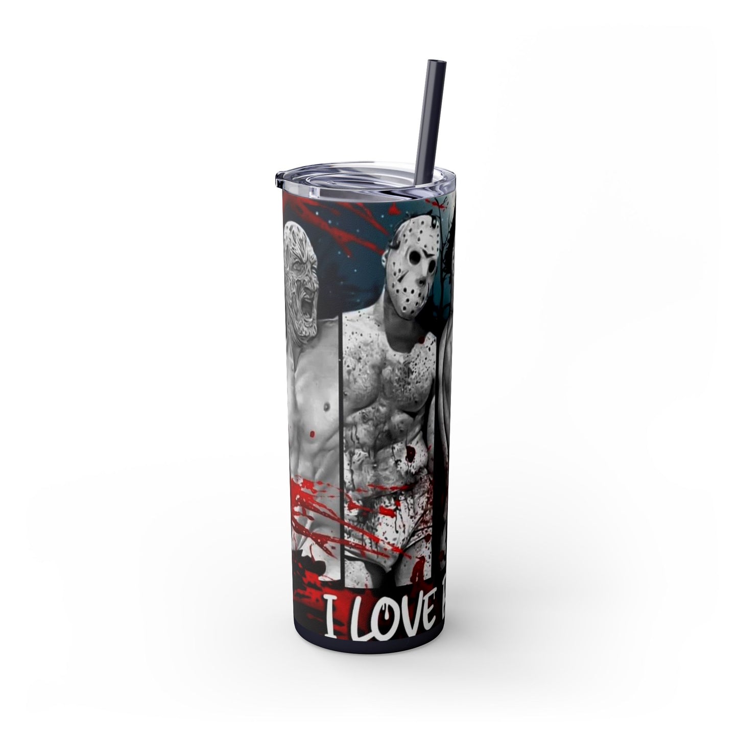 I Love Bad Boys Skinny Tumbler
