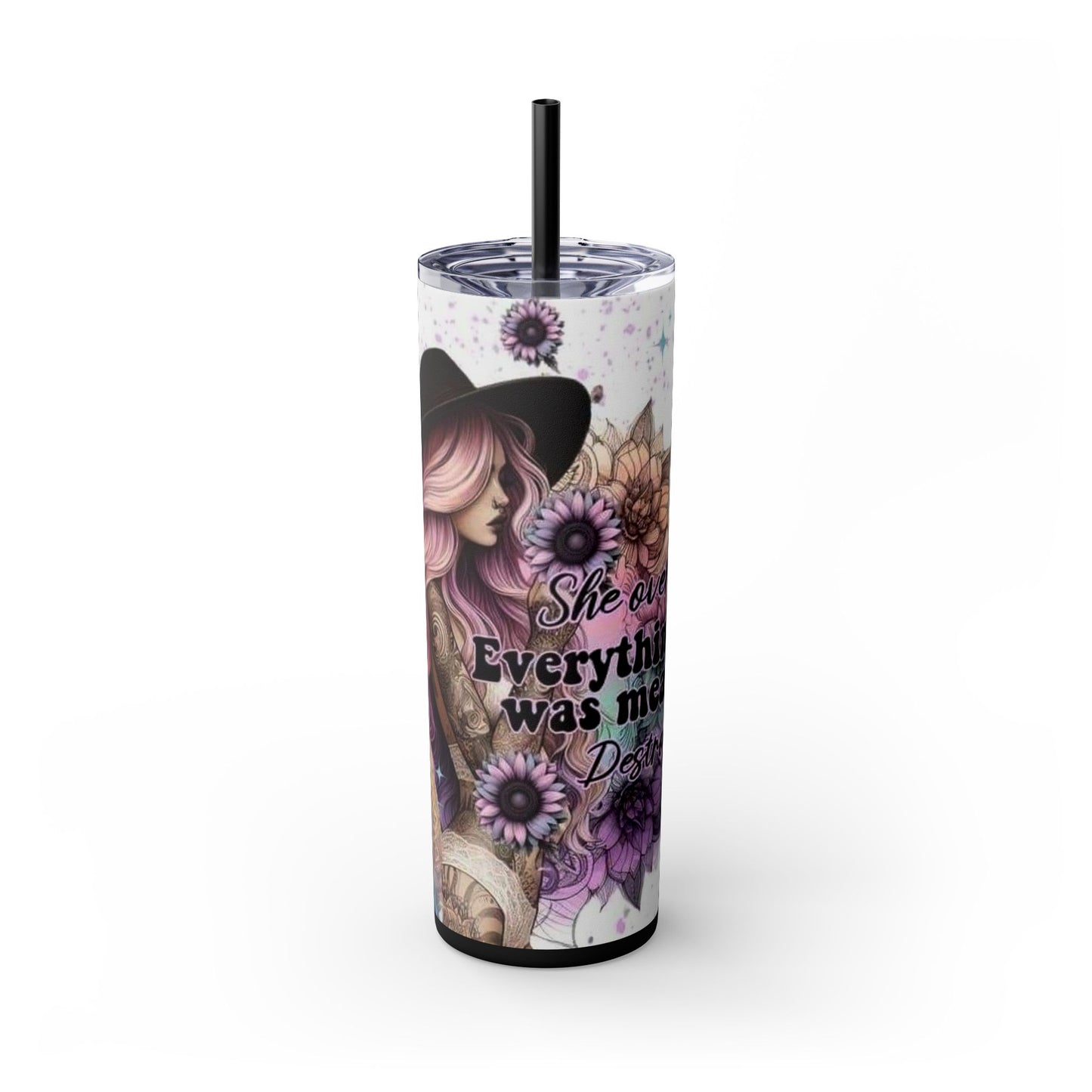 She Overcame Inspirational Skinny Tumbler - House of O & A