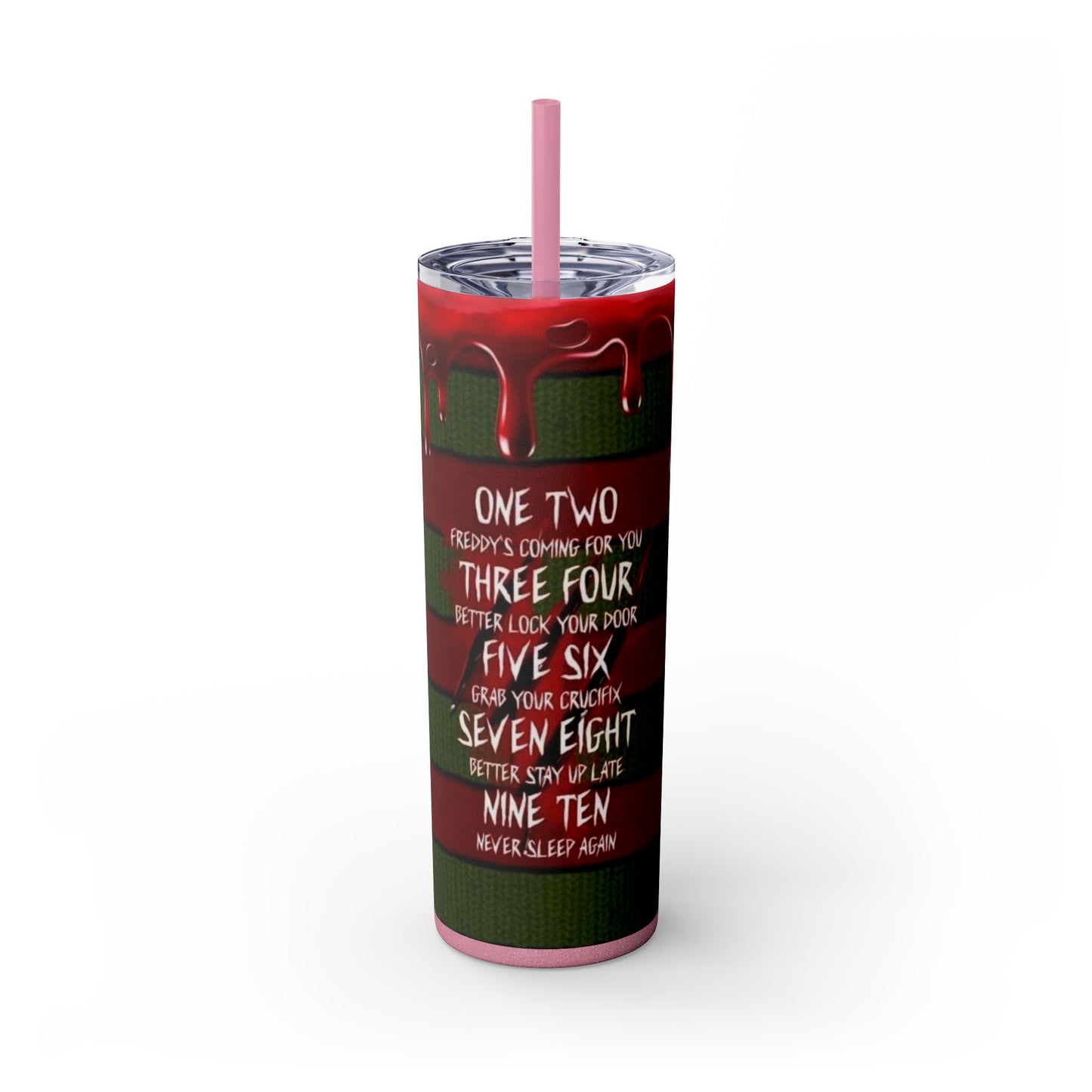 🔥 Freddy Krueger Skinny Tumbler – A Nightmare You’ll Love 🔥 - House of O & A