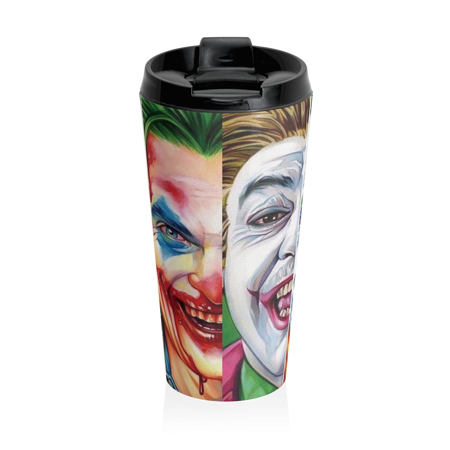 Faces of the Joker - Stainless Steel Travel Mug