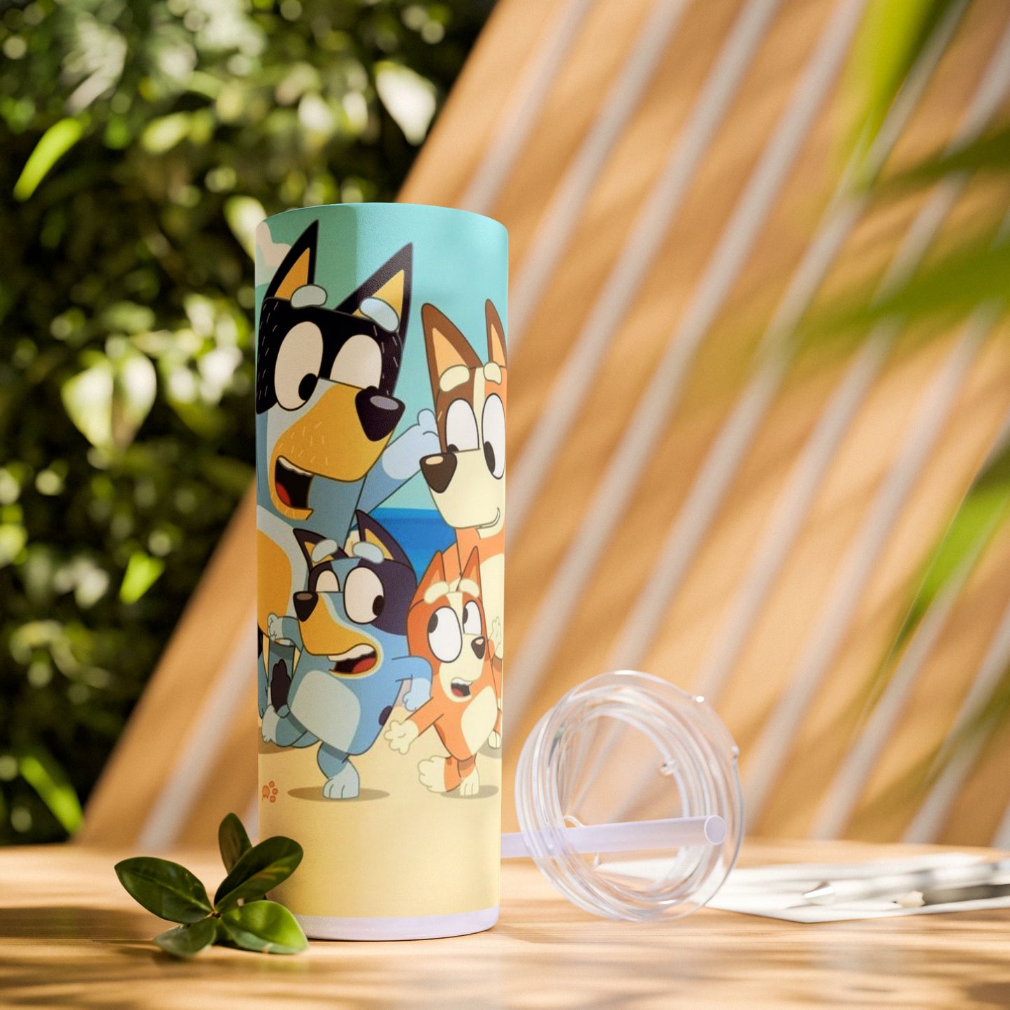 Bluey Beach Day Skinny Tumbler โ 20 oz