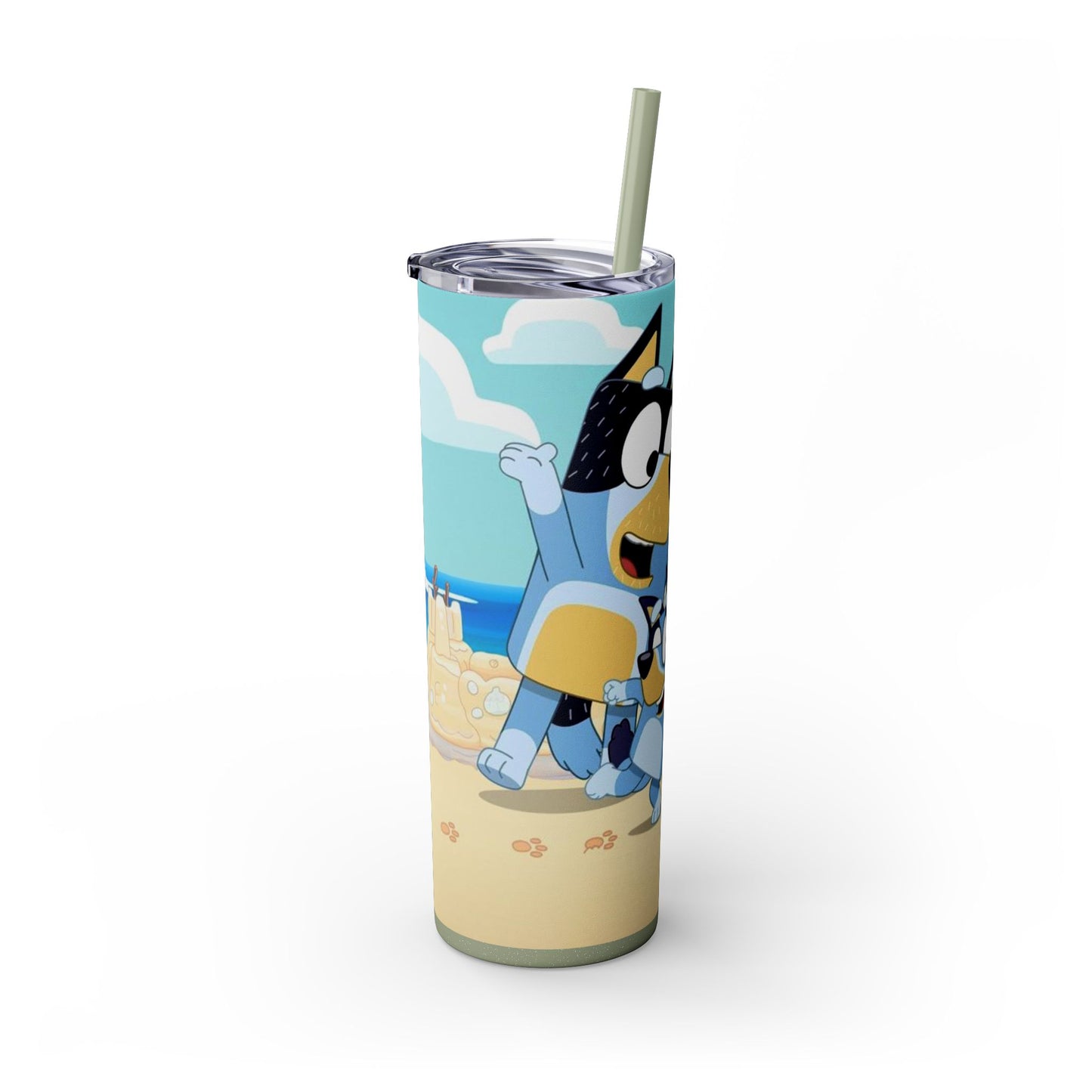 Bluey Beach Day Skinny Tumbler โ 20 oz