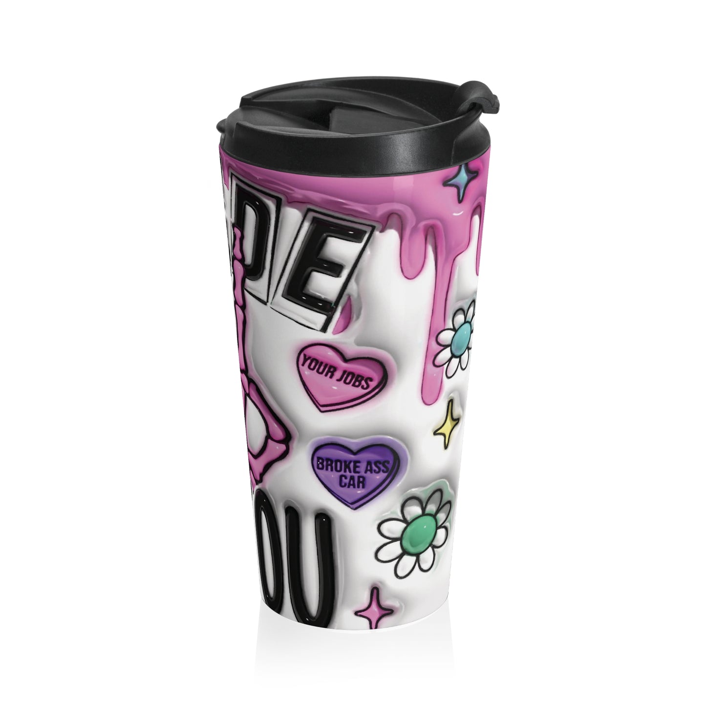 A B C D E F - You - Stainless Steel Travel Mug
