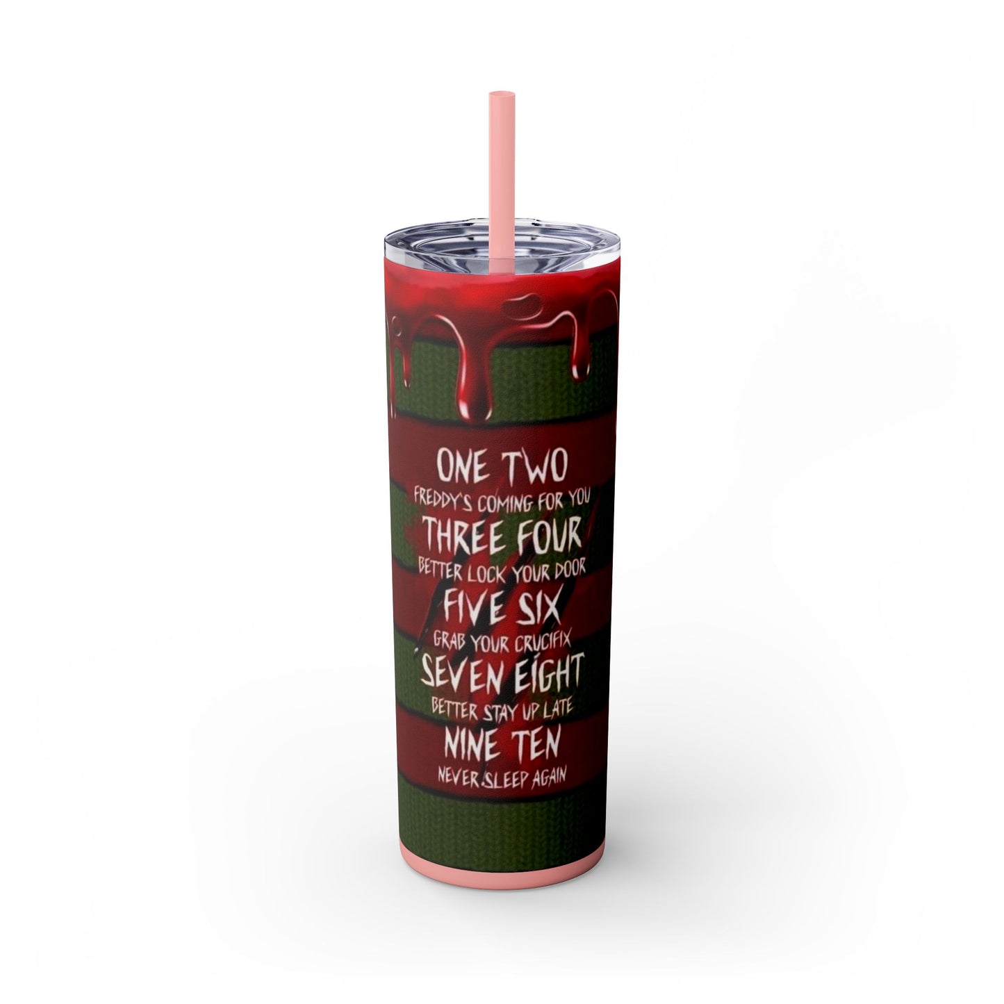 🔥 Freddy Krueger Skinny Tumbler – A Nightmare You’ll Love 🔥 - House of O & A
