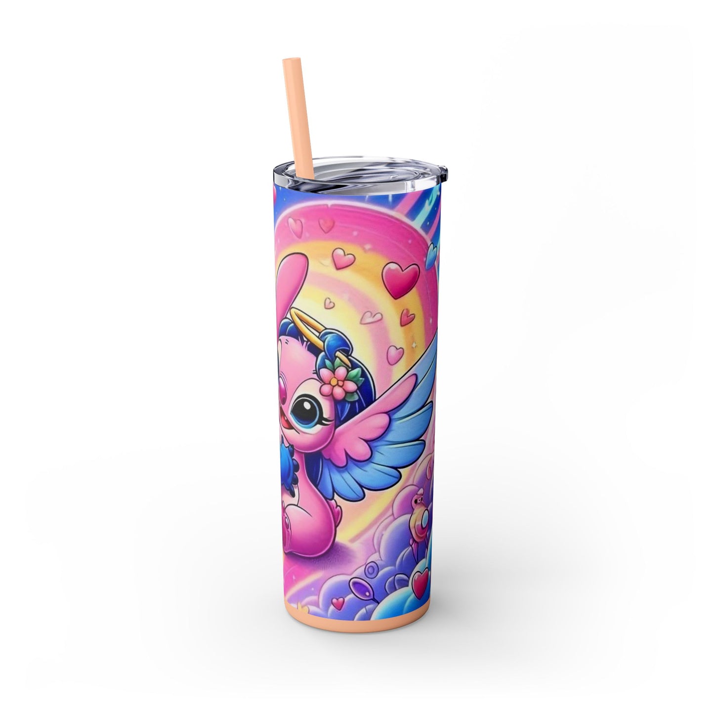 Skinny Tumbler - Stitch and Angel Love Design - House of O & A