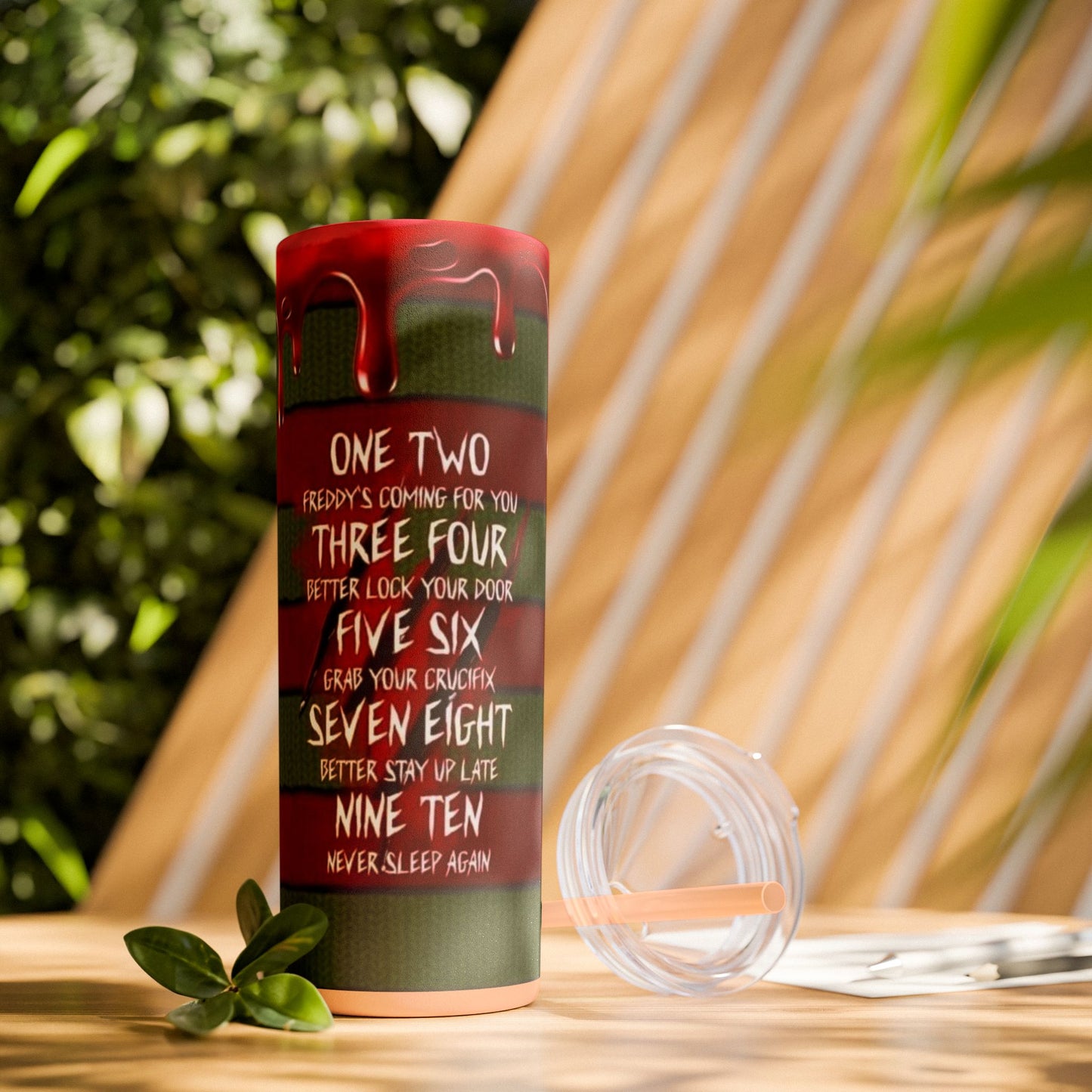 🔥 Freddy Krueger Skinny Tumbler – A Nightmare You’ll Love 🔥 - House of O & A