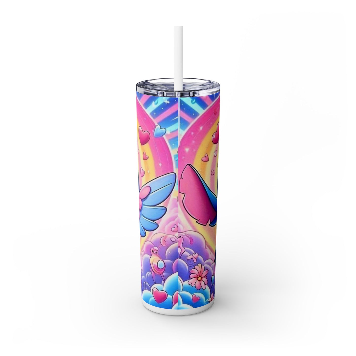 Skinny Tumbler - Stitch and Angel Love Design - House of O & A
