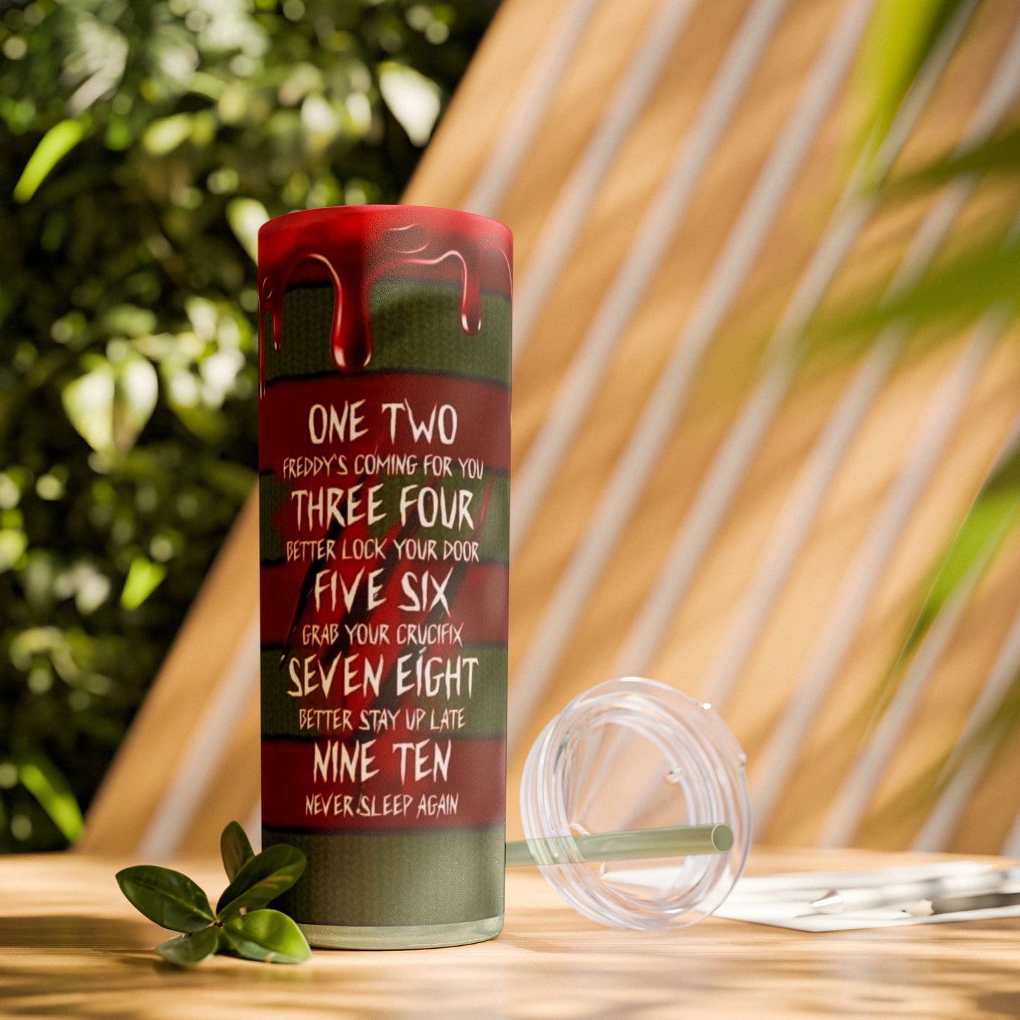 🔥 Freddy Krueger Skinny Tumbler – A Nightmare You’ll Love 🔥 - House of O & A