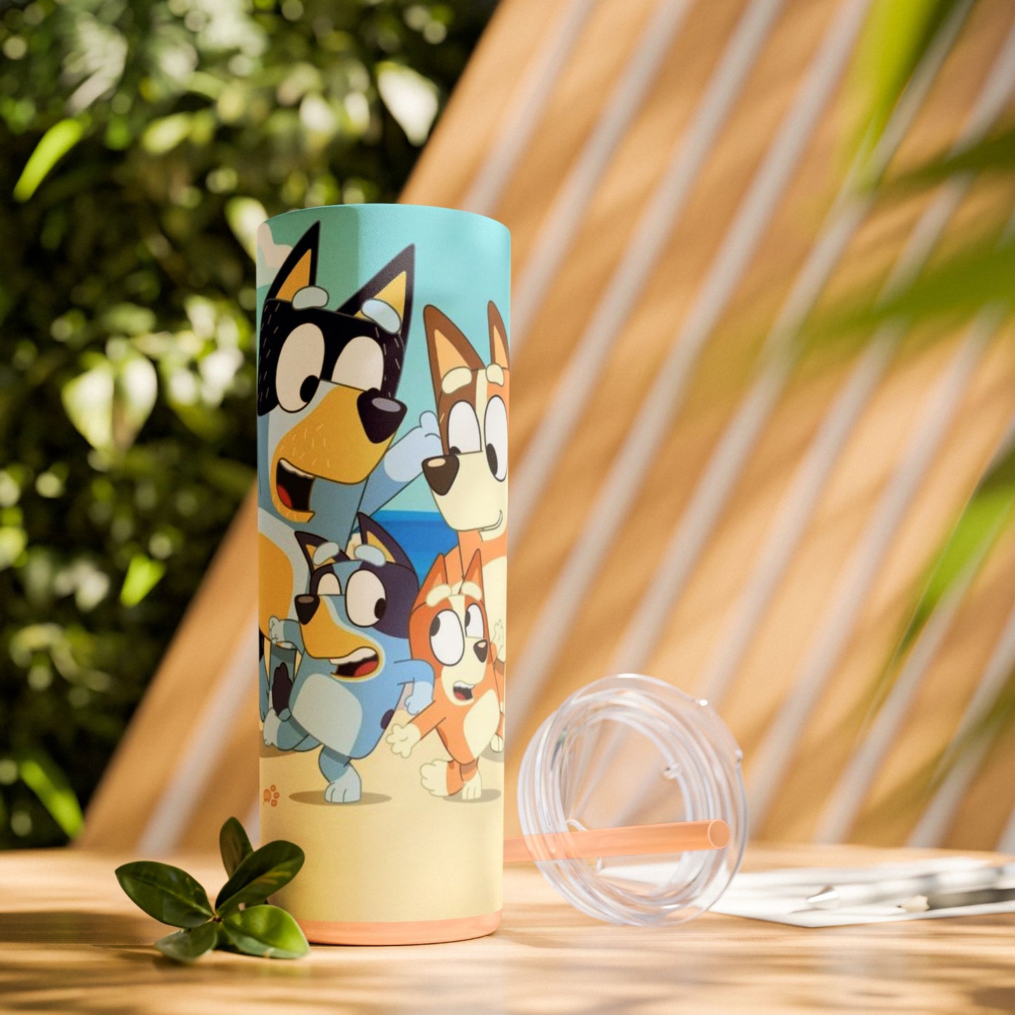 Bluey Beach Day Skinny Tumbler โ 20 oz