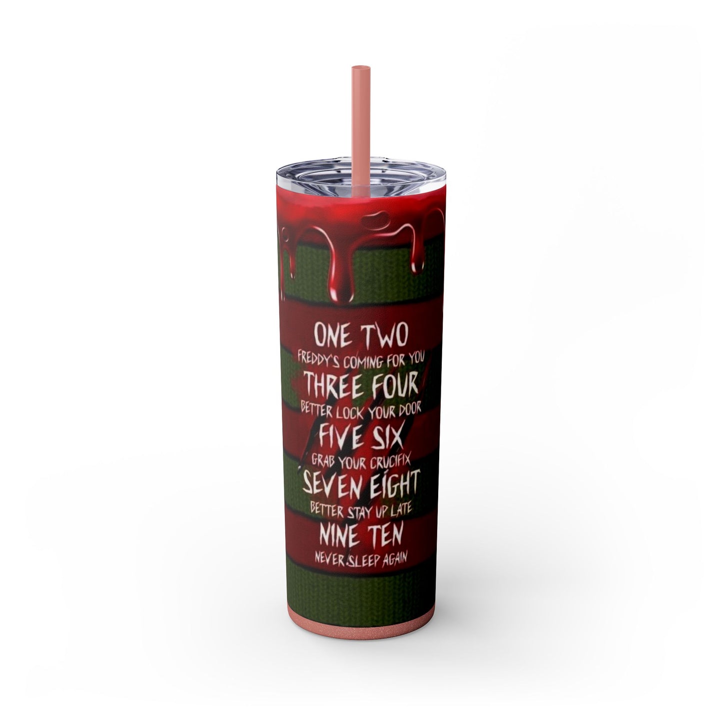 🔥 Freddy Krueger Skinny Tumbler – A Nightmare You’ll Love 🔥 - House of O & A