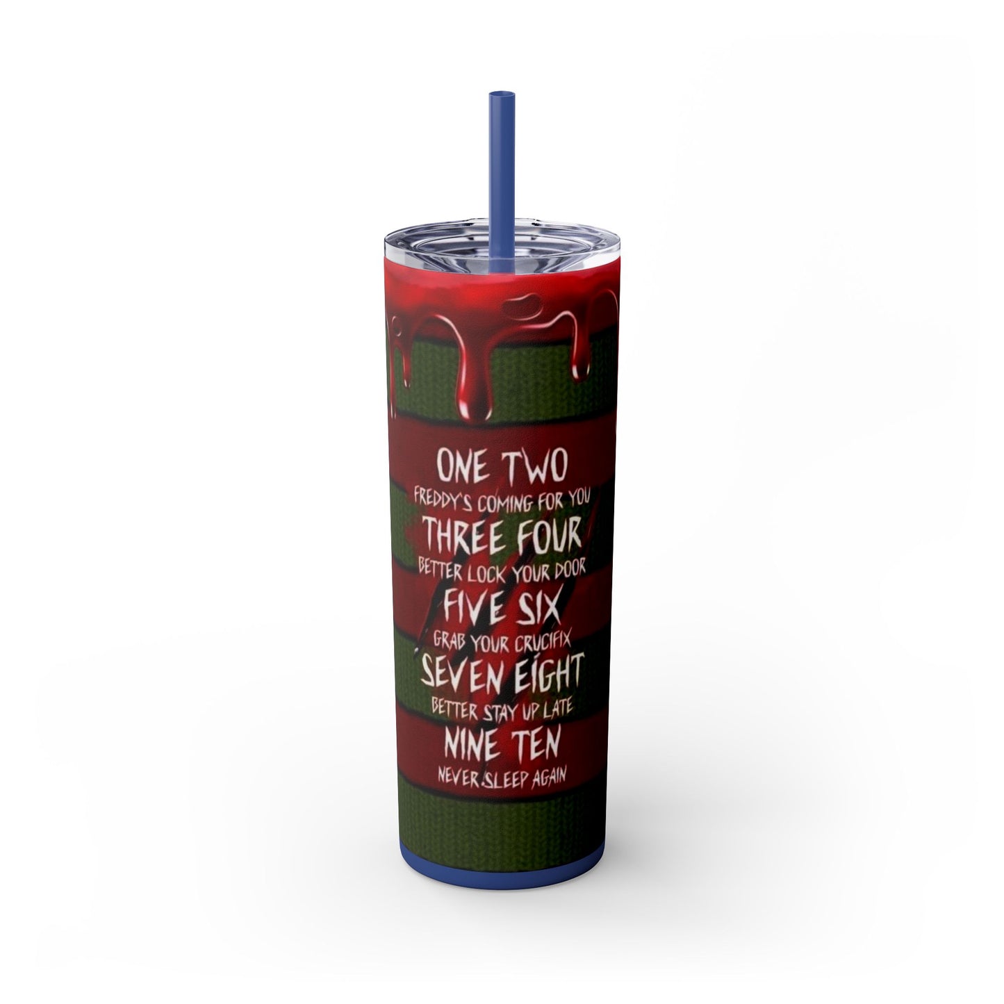 🔥 Freddy Krueger Skinny Tumbler – A Nightmare You’ll Love 🔥 - House of O & A