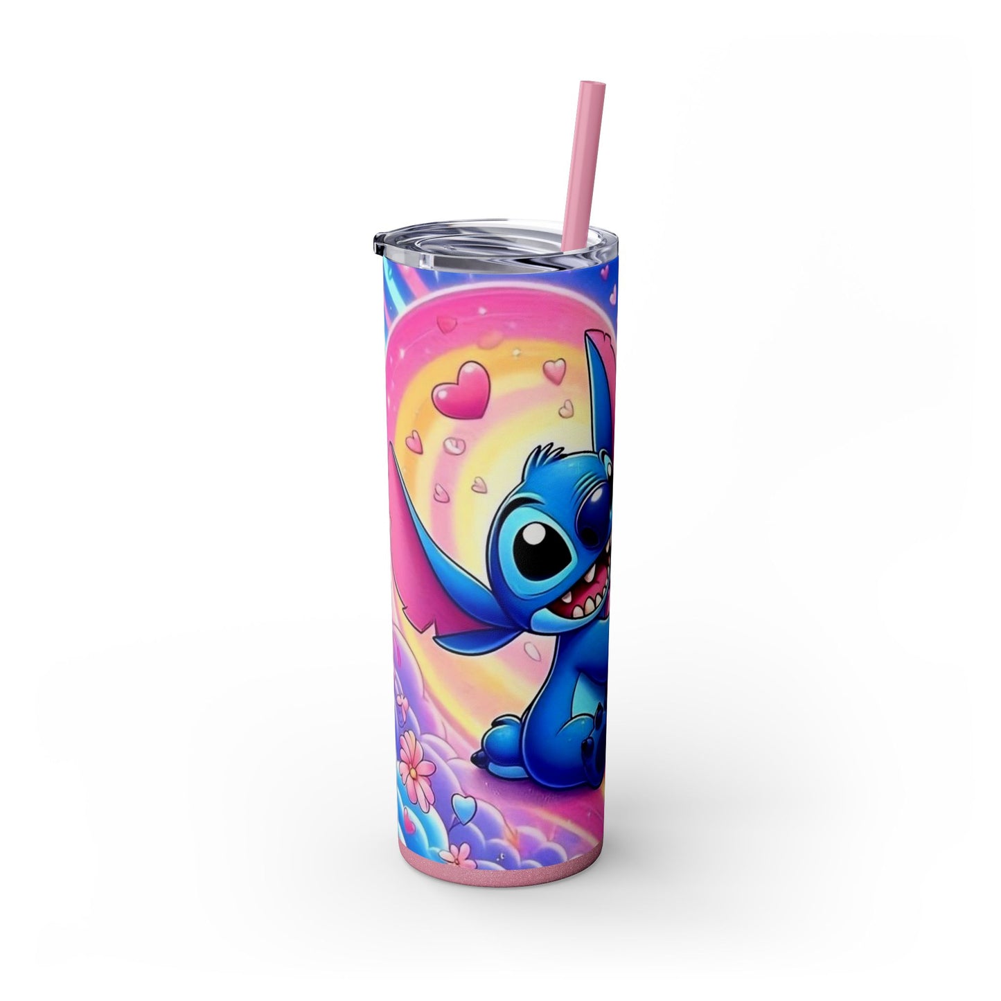 Skinny Tumbler - Stitch and Angel Love Design