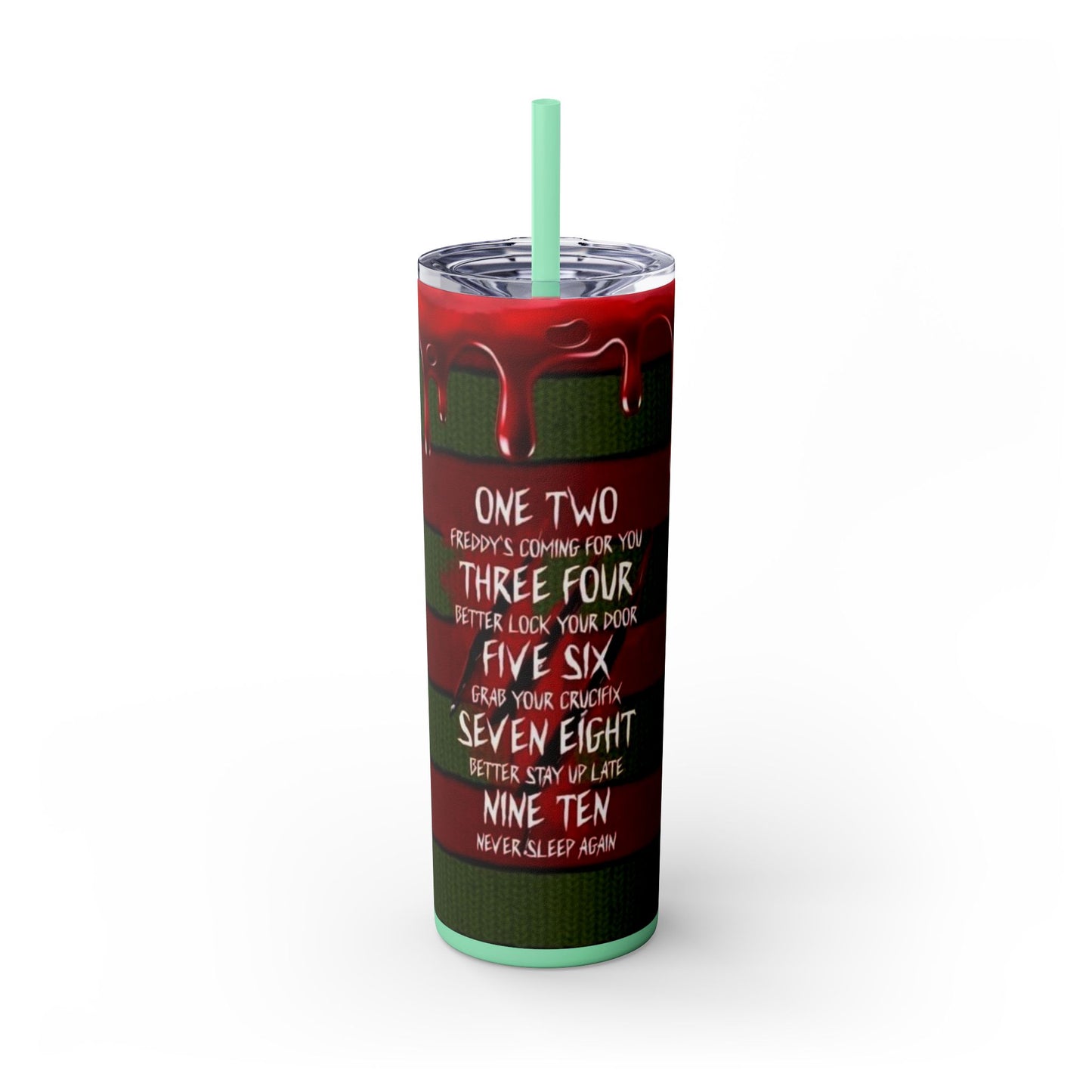 🔥 Freddy Krueger Skinny Tumbler – A Nightmare You’ll Love 🔥 - House of O & A
