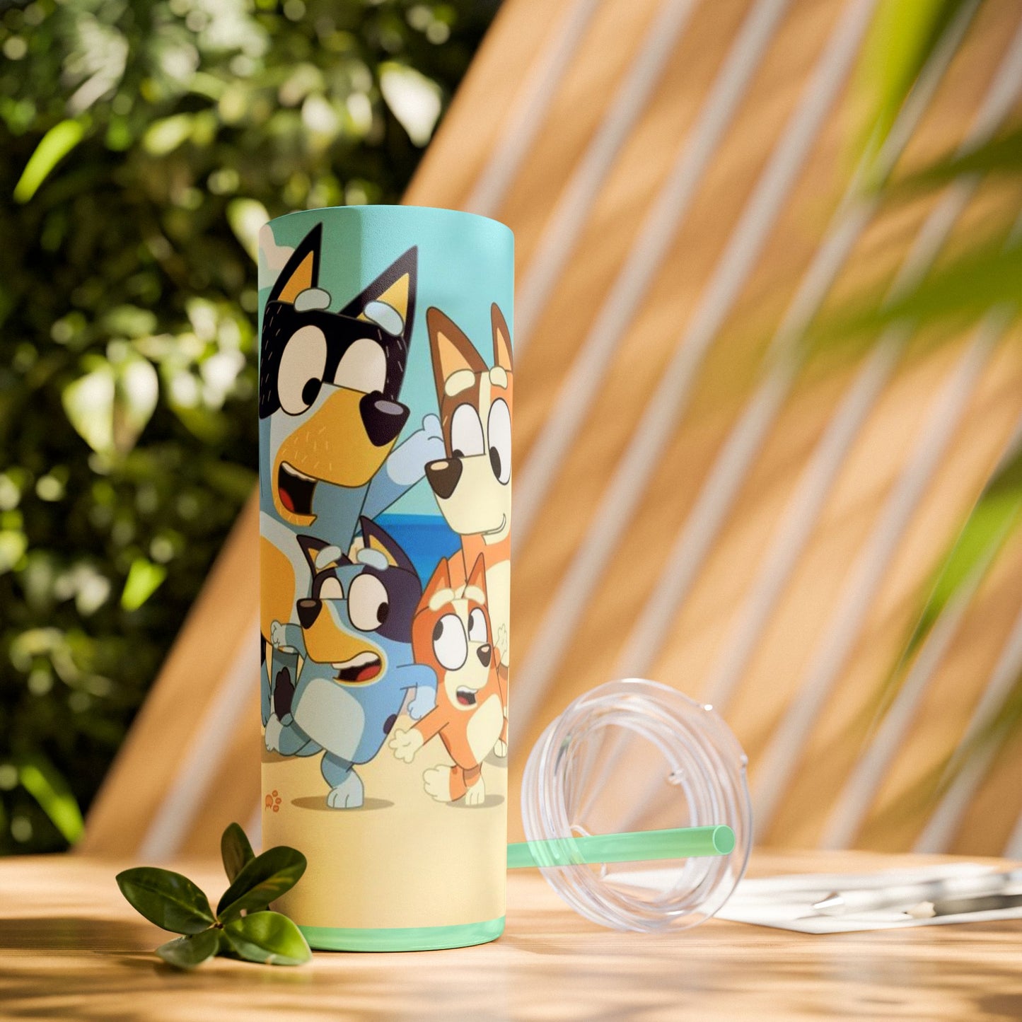 Bluey Beach Day Skinny Tumbler โ 20 oz