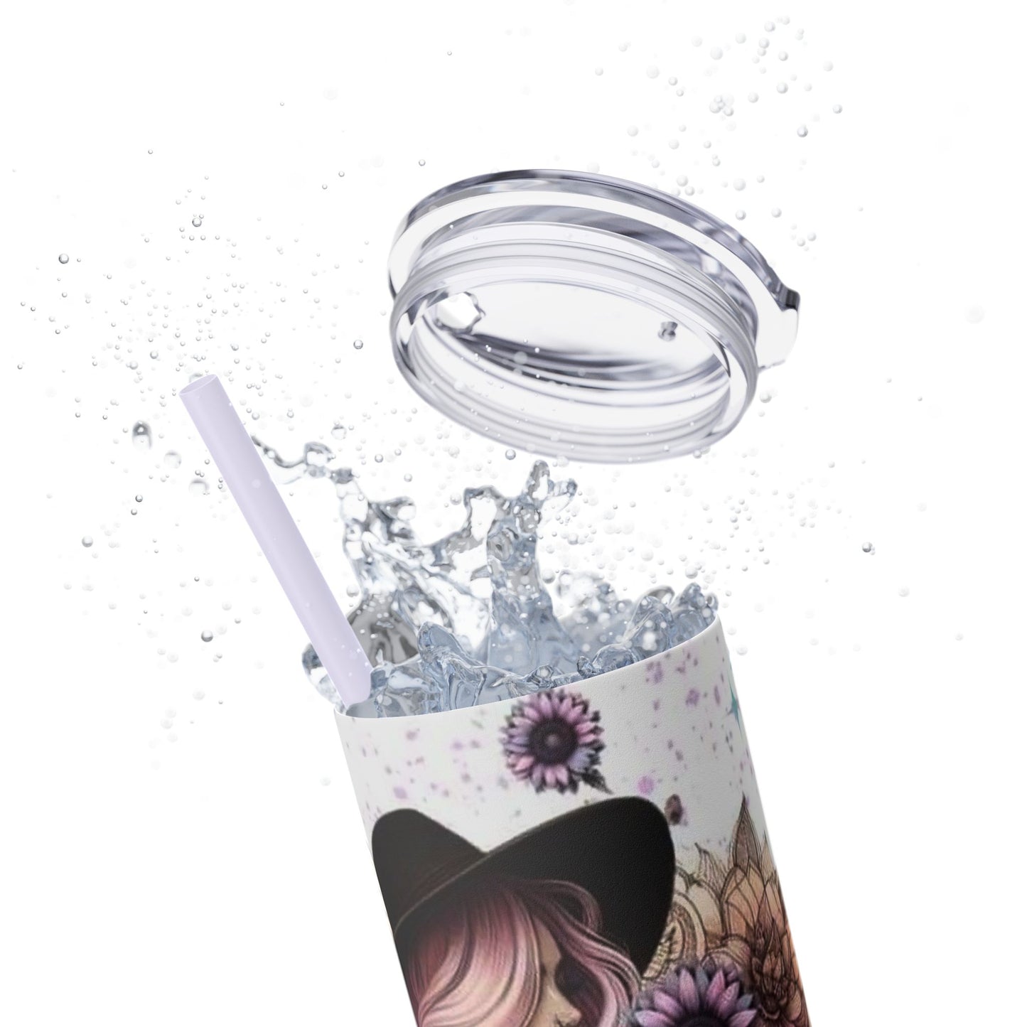 She Overcame Inspirational Skinny Tumbler