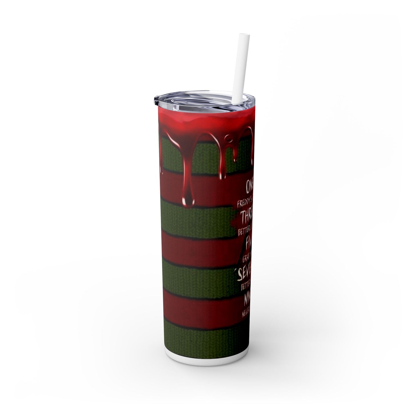 🔥 Freddy Krueger Skinny Tumbler – A Nightmare You’ll Love 🔥