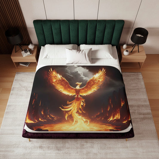 Phoenix Rebirth - Sherpa Blanket